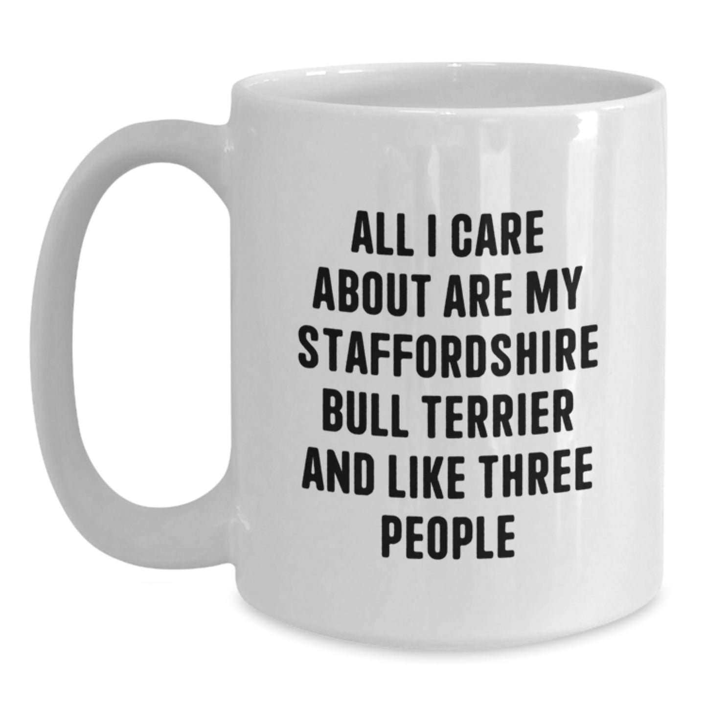 Funny Staffordshire Bull Terrier Dog Lovers Gifts from Men to Family, White Coffee Mug for Birthday Unique Gifts - Main