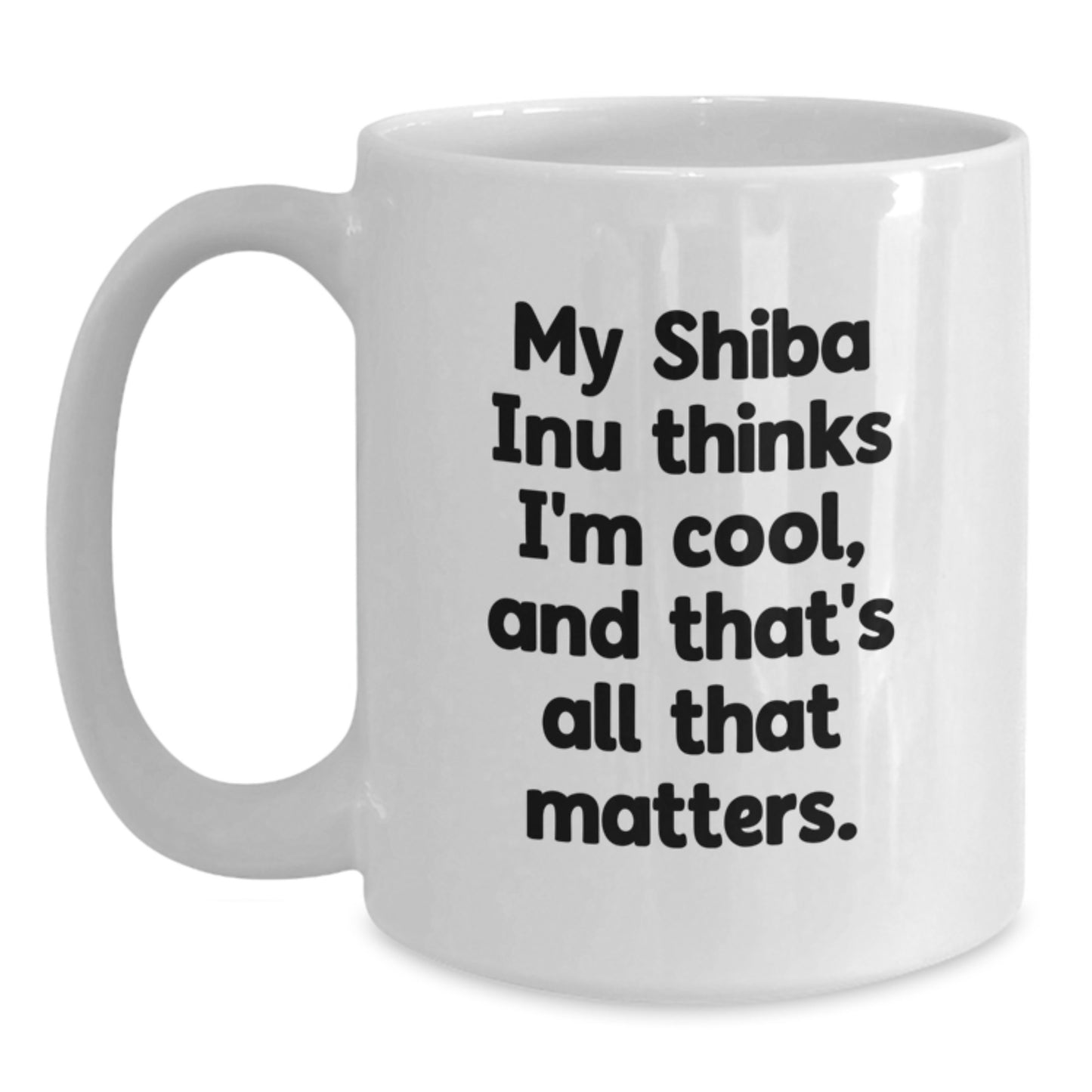 Funny Shiba Inu Dog White Coffee Mug Gifts for Men from Friends on Birthday Unique - Main