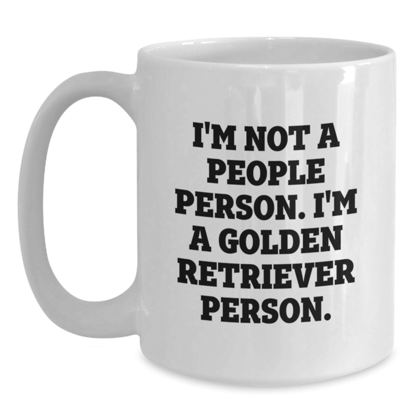 Funny Golden Retriever Dog Gifts, White Coffee Mug, Inspirational Quote for Golden Retriever Lovers, Gifts from Friends for Family, Perfect Birthday Present - Main