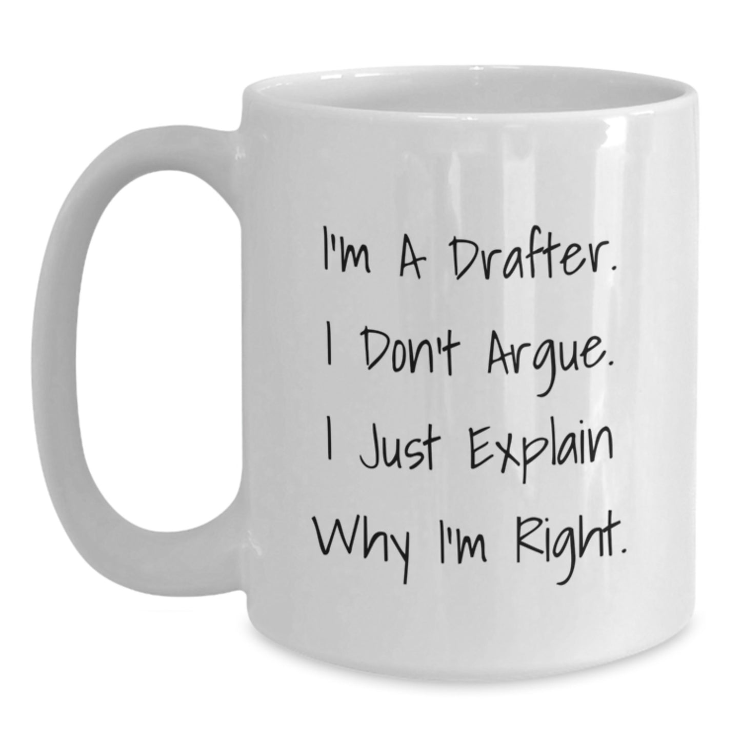Funny Drafter White Coffee Mug Gifts from Men Friends Family - Perfect for Drafter Mom on Mother's Day - Main