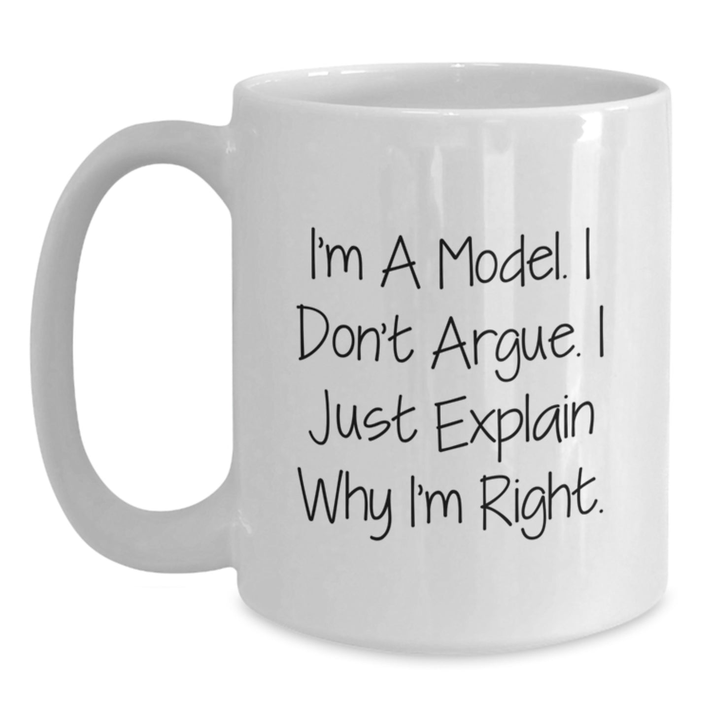Funny Model White Coffee Mugs Gifts from Friends for Graduation Unique Model Lover - Main
