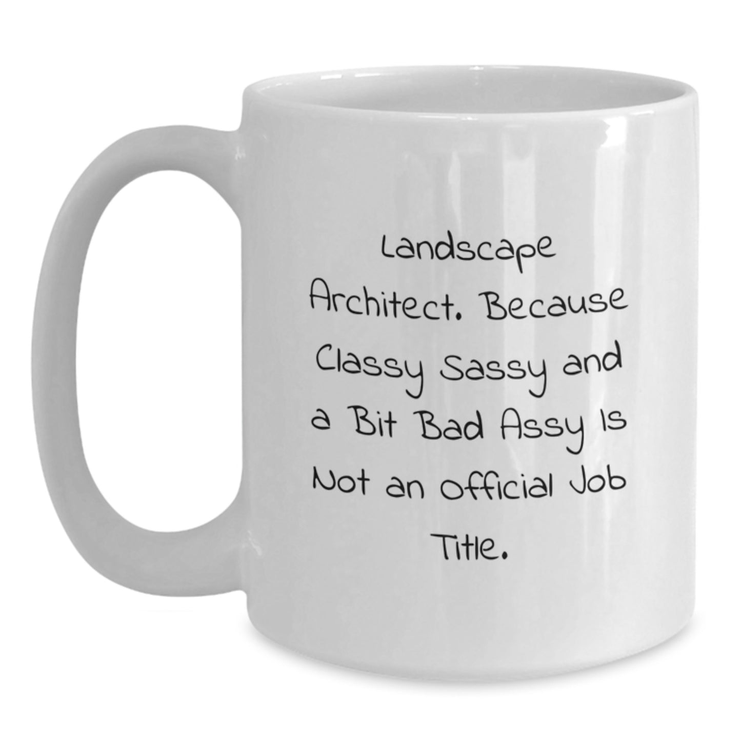 Landscape Architect Funny Quote White Coffee Mug Gifts from Men to Friends and Family for Graduation Unique Gift Ideas - Main