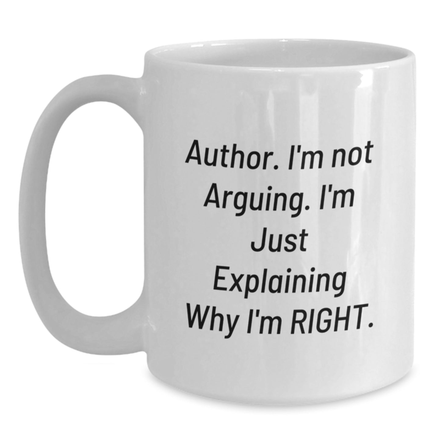 Funny Author White Coffee Mugs Gifts from Friends for Authors Graduation Unique Gifts - Main