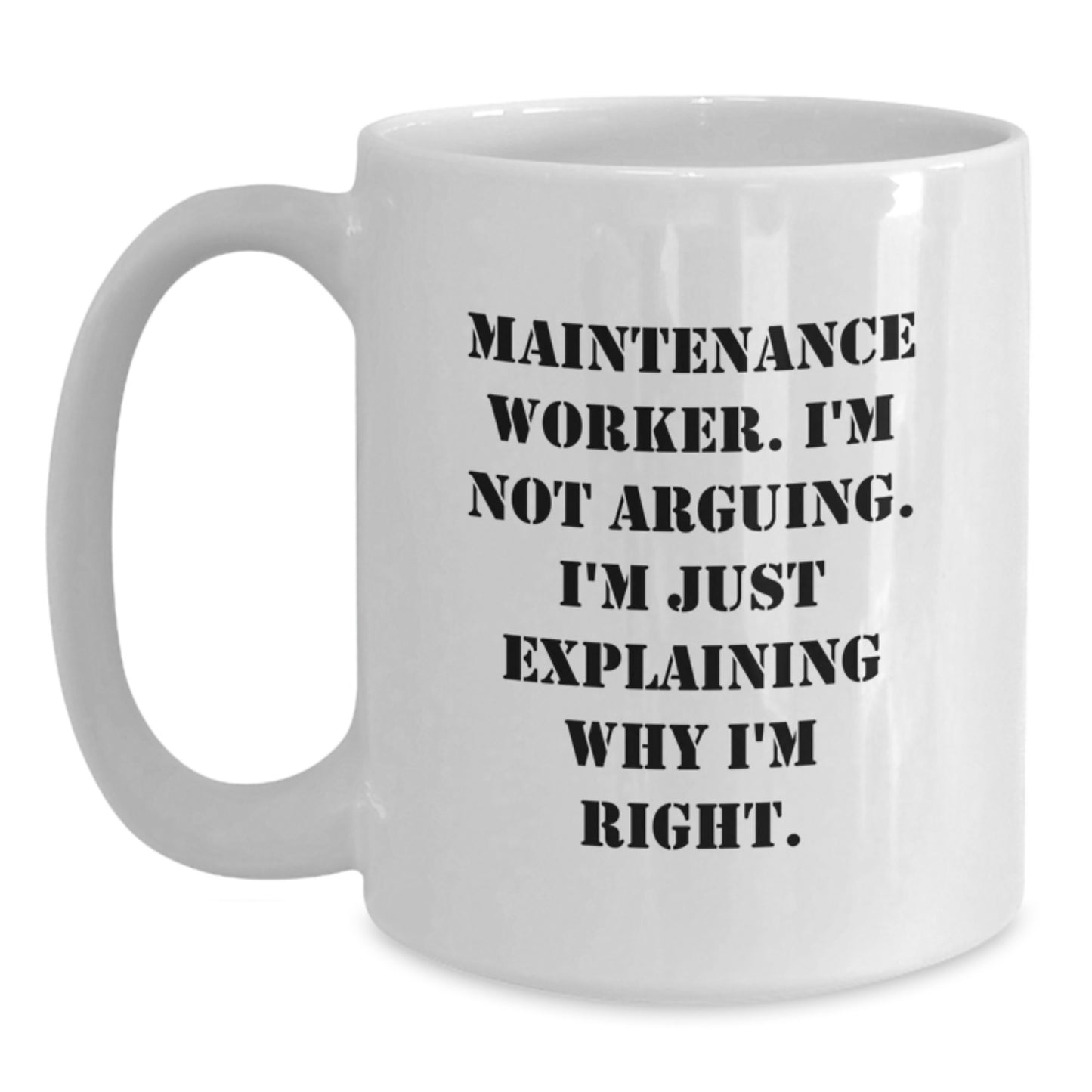 Funny Maintenance Worker Gifts from Family on Mother's Day Unique White Coffee Mugs - Main