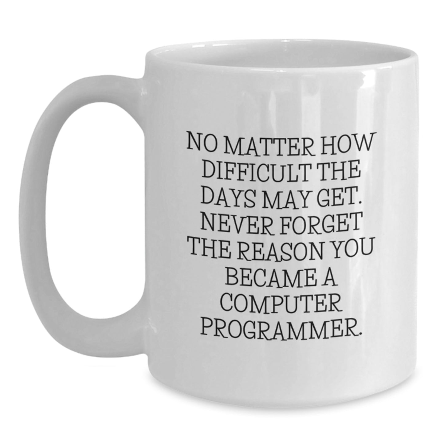 Funny Inspirational Computer Programmer Gifts from Men, Computer Programmer White Coffee Mug for Graduation Unique Gifts - Main