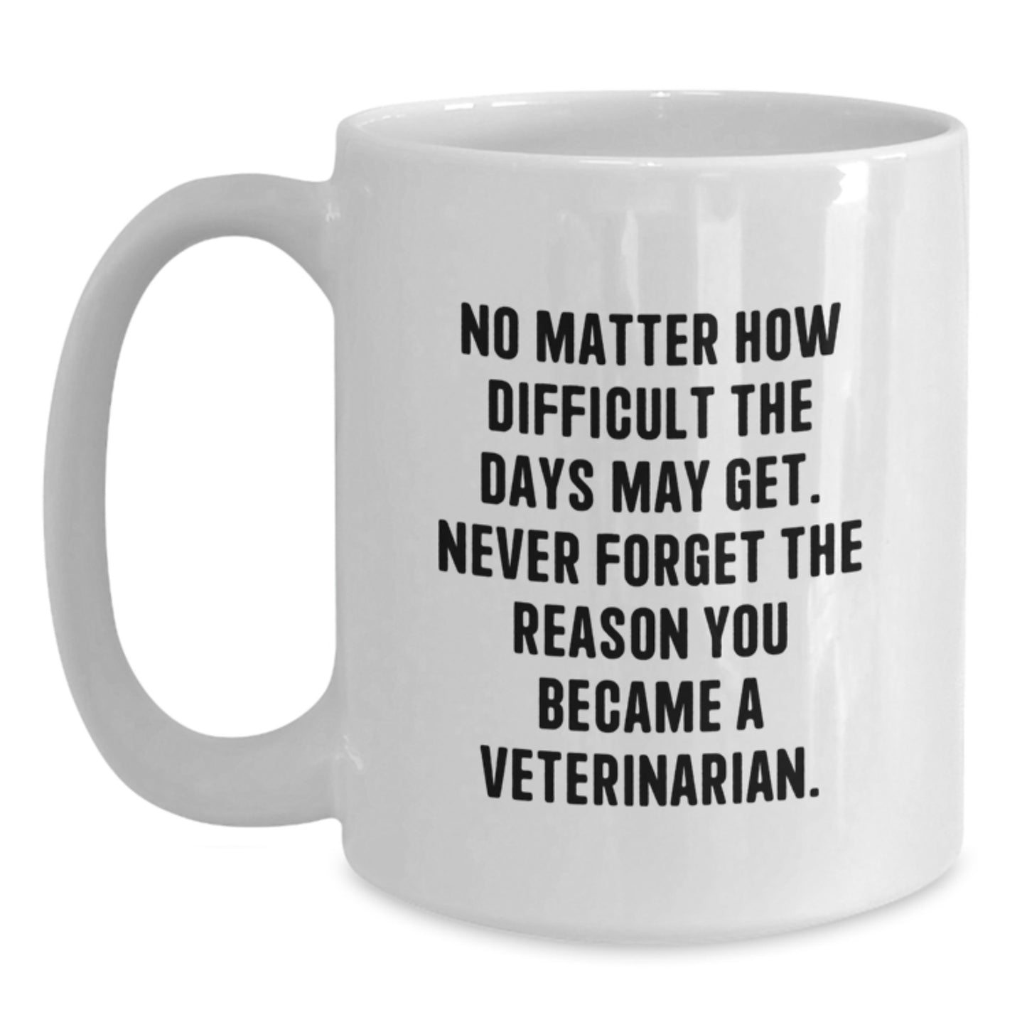 Graduation Gifts for Veterinarian Friends, White Coffee Mug with Inspirational Quote, Gifts from Family and Friends, Gifts for Veterinarian Men and Women, Unique Veterinary Graduation Gift - Main