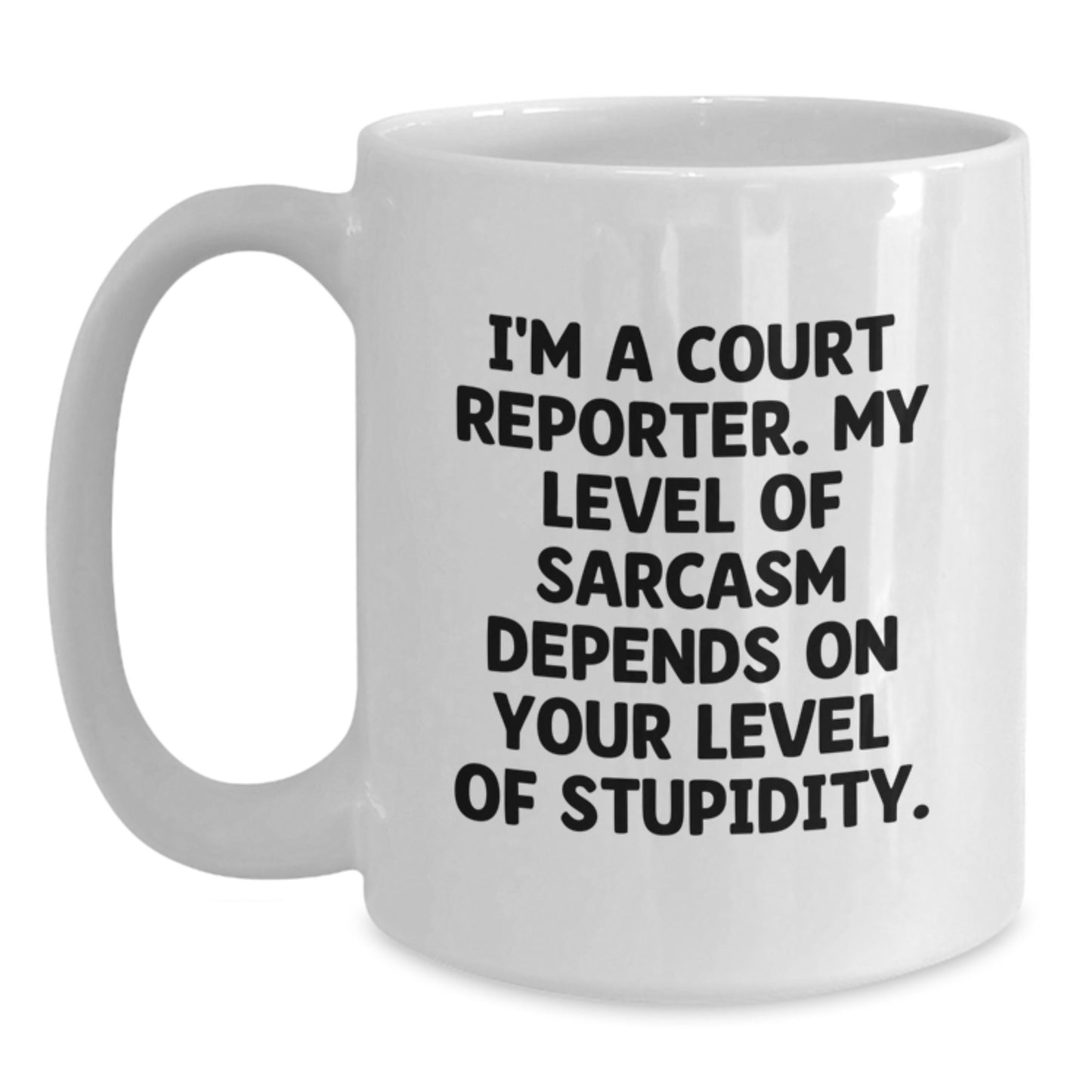 Funny Court Reporter Gifts from Friends to Court Reporters for Graduation Unique Celebration White Coffee Mug - Main