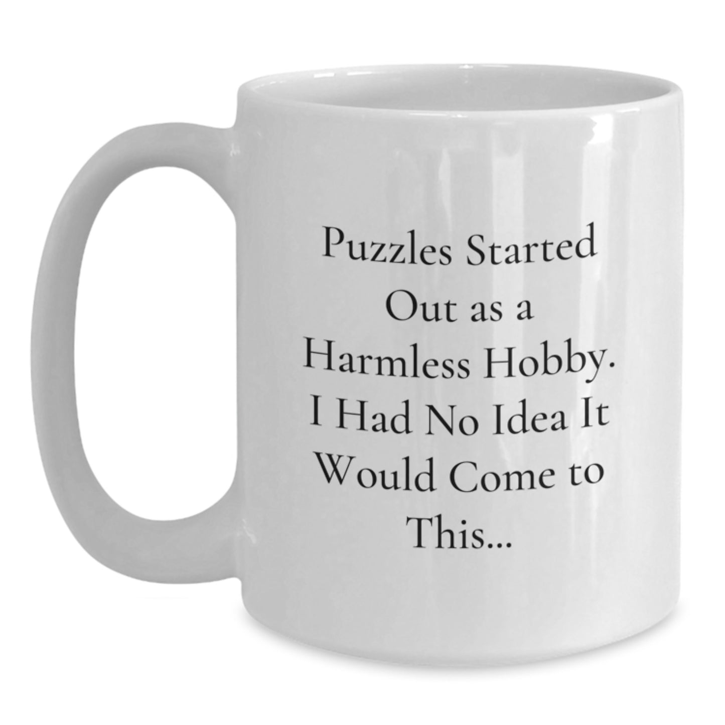 Puzzles Lover Gifts from Men, Funny White Coffee Mug for Puzzles Enthusiasts, Christmas Unique Gifts - Main