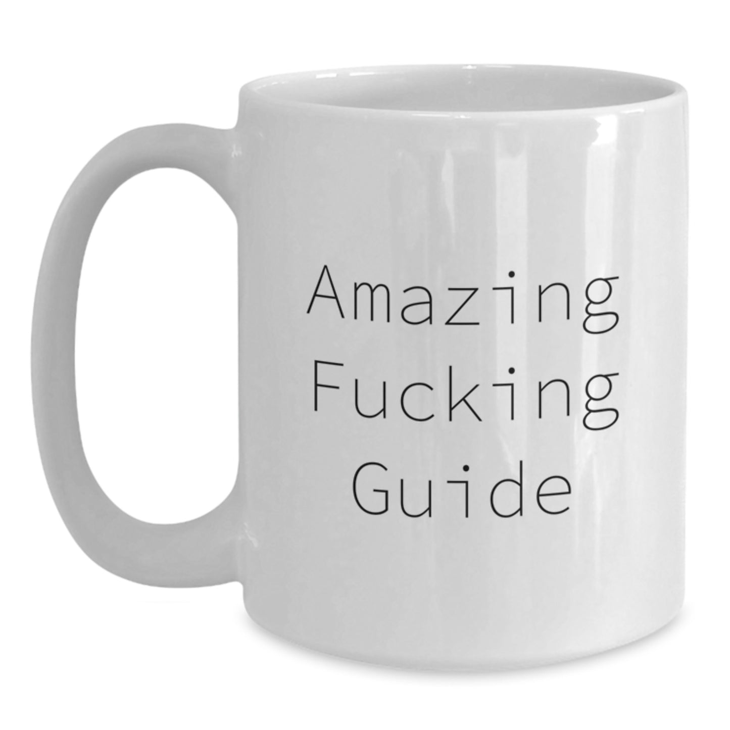 Funny Guide Gifts for Him, White Ceramic 11oz Coffee Mugs, Birthday Unique Gifts from Friends - Main