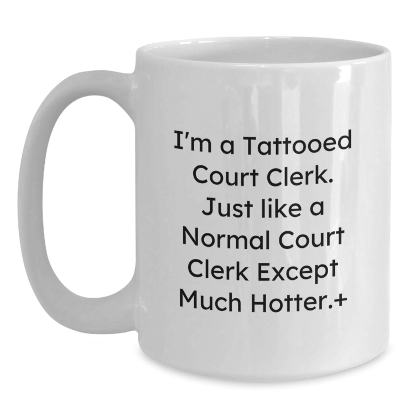 Funny Court Clerk Gifts for Men, Unique Christmas Unique Gifts from Friends to Court Clerk, White Coffee Mug - Main