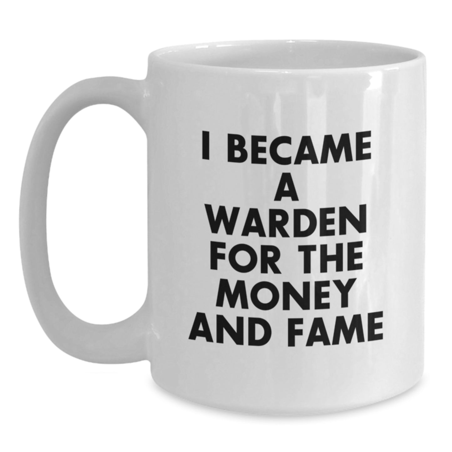 Funny Warden White Coffee Mug, Gift for Warden from Family - Christmas Unique Gifts - Main