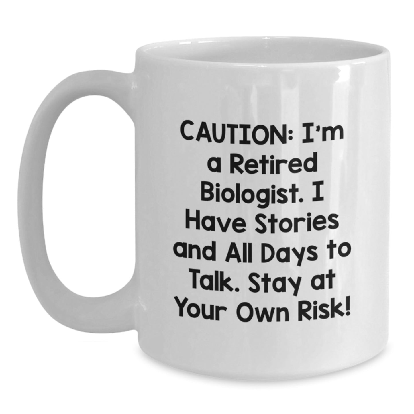 Funny Biologist Gifts for Him - Birthday Unique White Coffee Mugs - Gifts from Friends to Fellow Biologist Scientists - Main