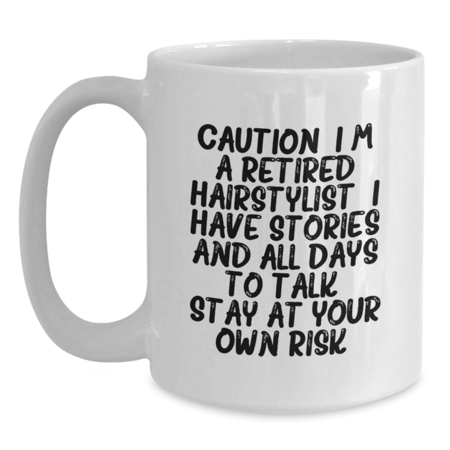 Funny Hairstylist Gifts for Friends Unique White Coffee Mug from Coworkers - Main