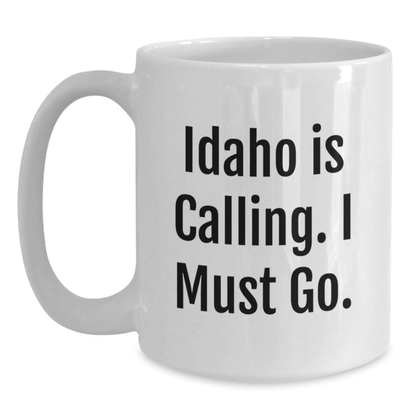 Idaho White Coffee Mug - Funny Gift from Friends to Family on Christmas - Main