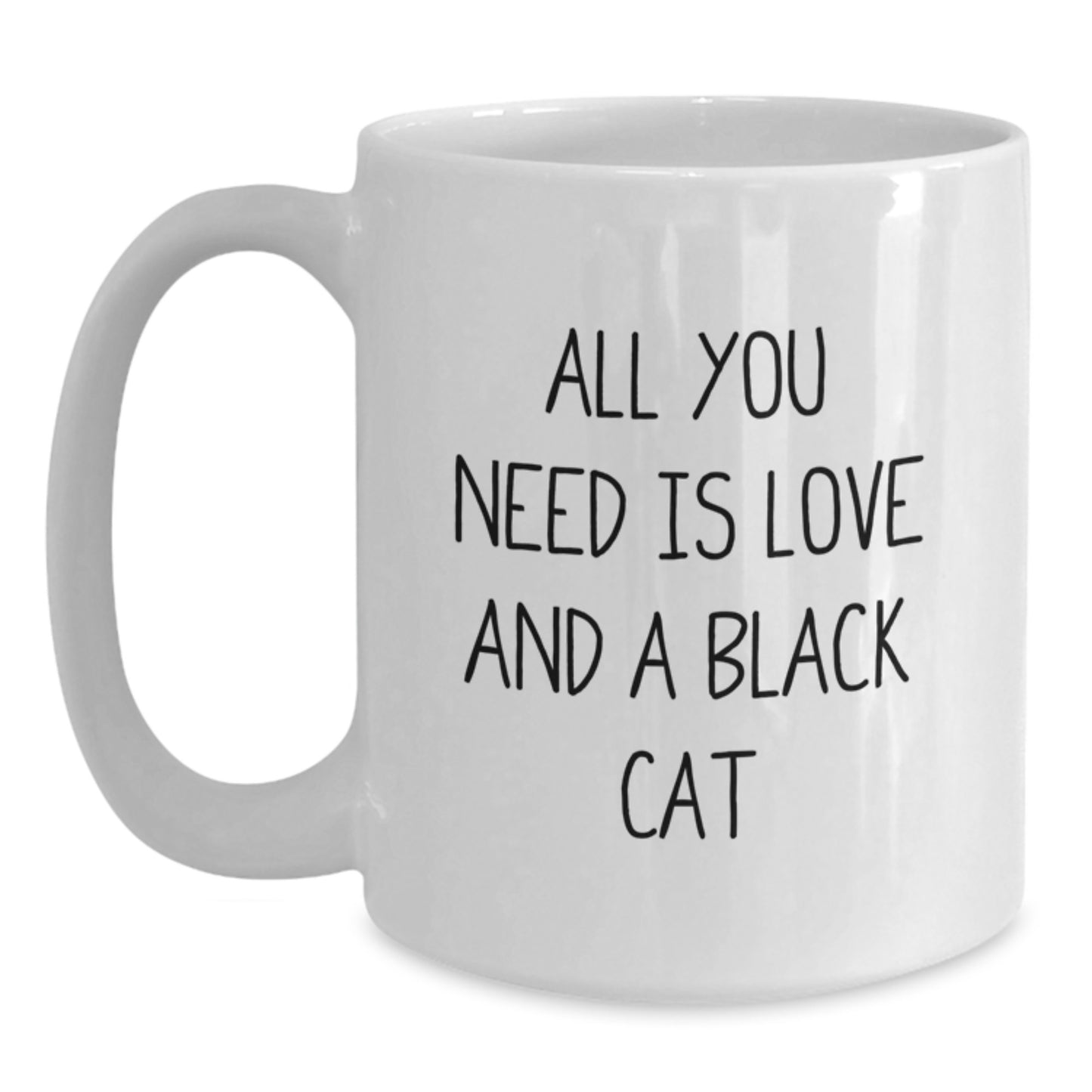 Funny Black Cat White Coffee Mugs Gifts from Friends and Family for Christmas Unique - Main
