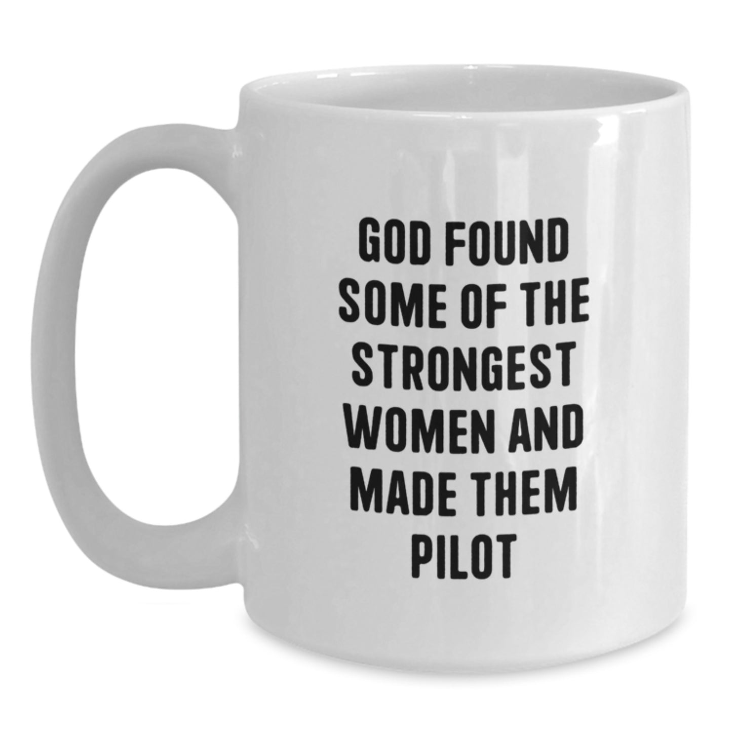 Funny Pilot Gifts from Friends, Women, or Coworkers, White Coffee Mug for Pilot Enthusiasts, Christmas Unique Ideas - Main