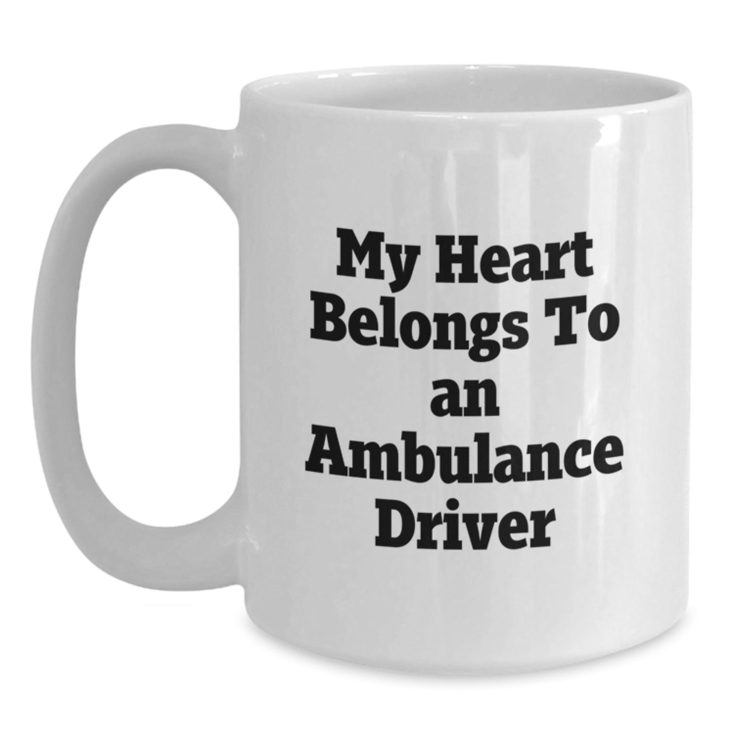 Funny Ambulance Driver Gifts from Friends, White Coffee Mug for Ambulance Driver, Christmas Unique Gifts for Ambulance Driver Men - Main