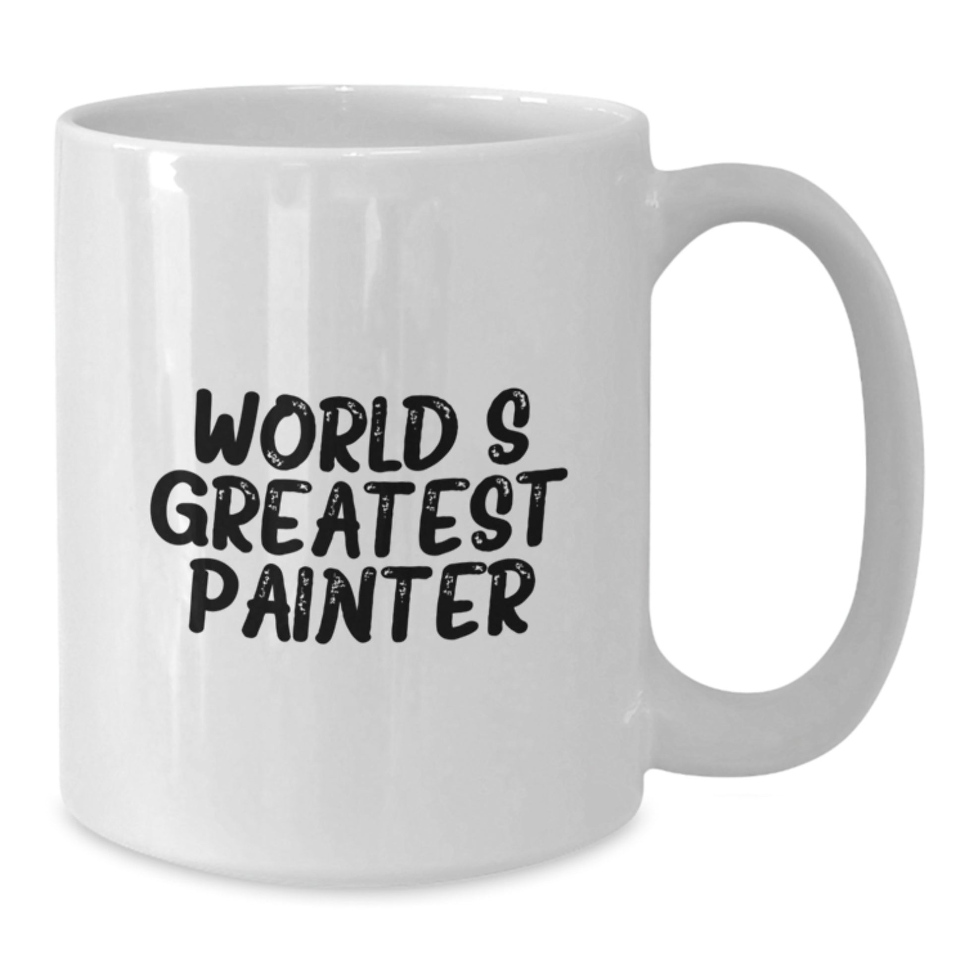 Funny World's Greatest Painter Gifts for Men, White Coffee Mug from Friends, Unique Graduation Celebration - Additional