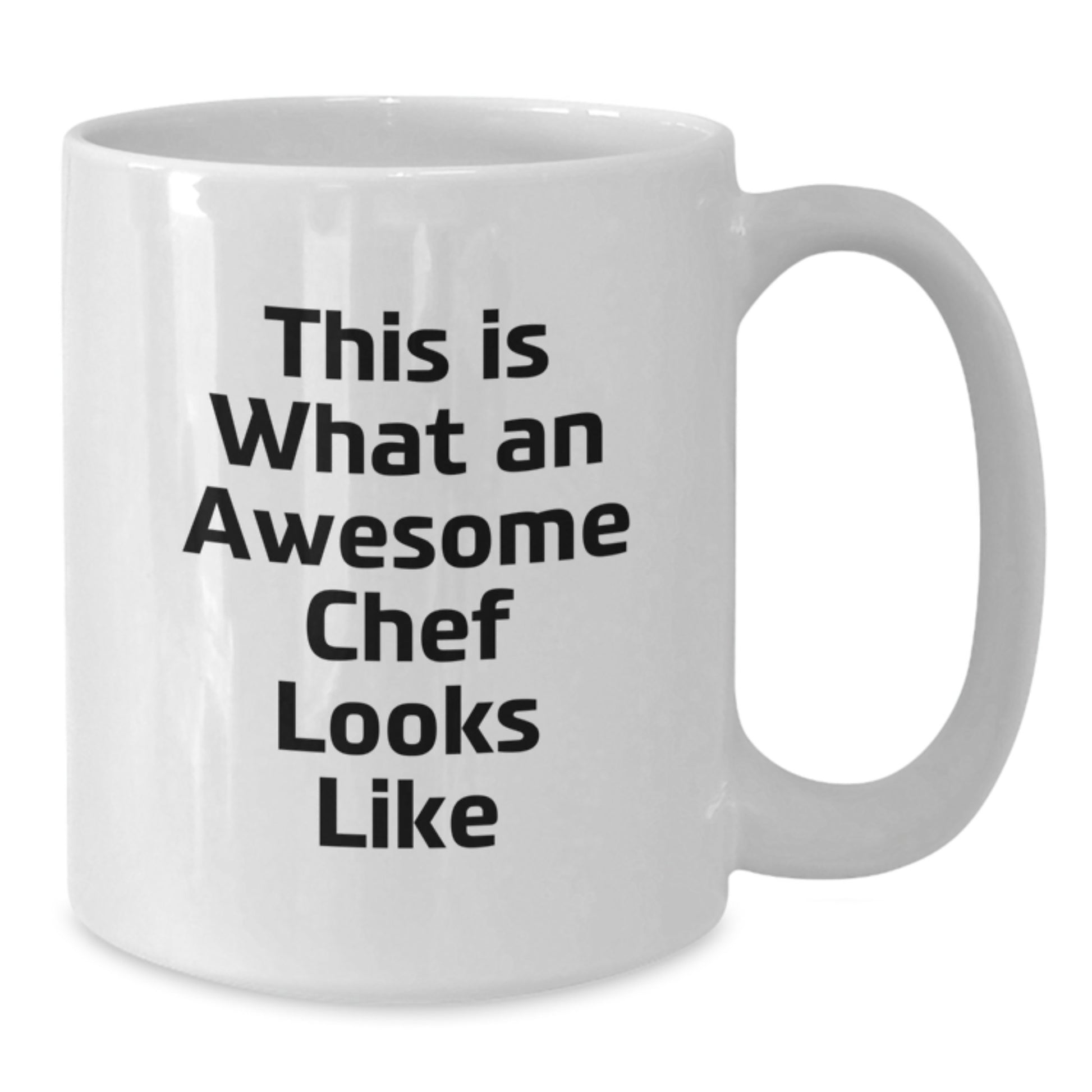 Funny Chef Gifts: This Is What An Awesome Chef Looks Like White Coffee Mug for Birthday, Gifts from Friends, Gifts for Chef - Additional