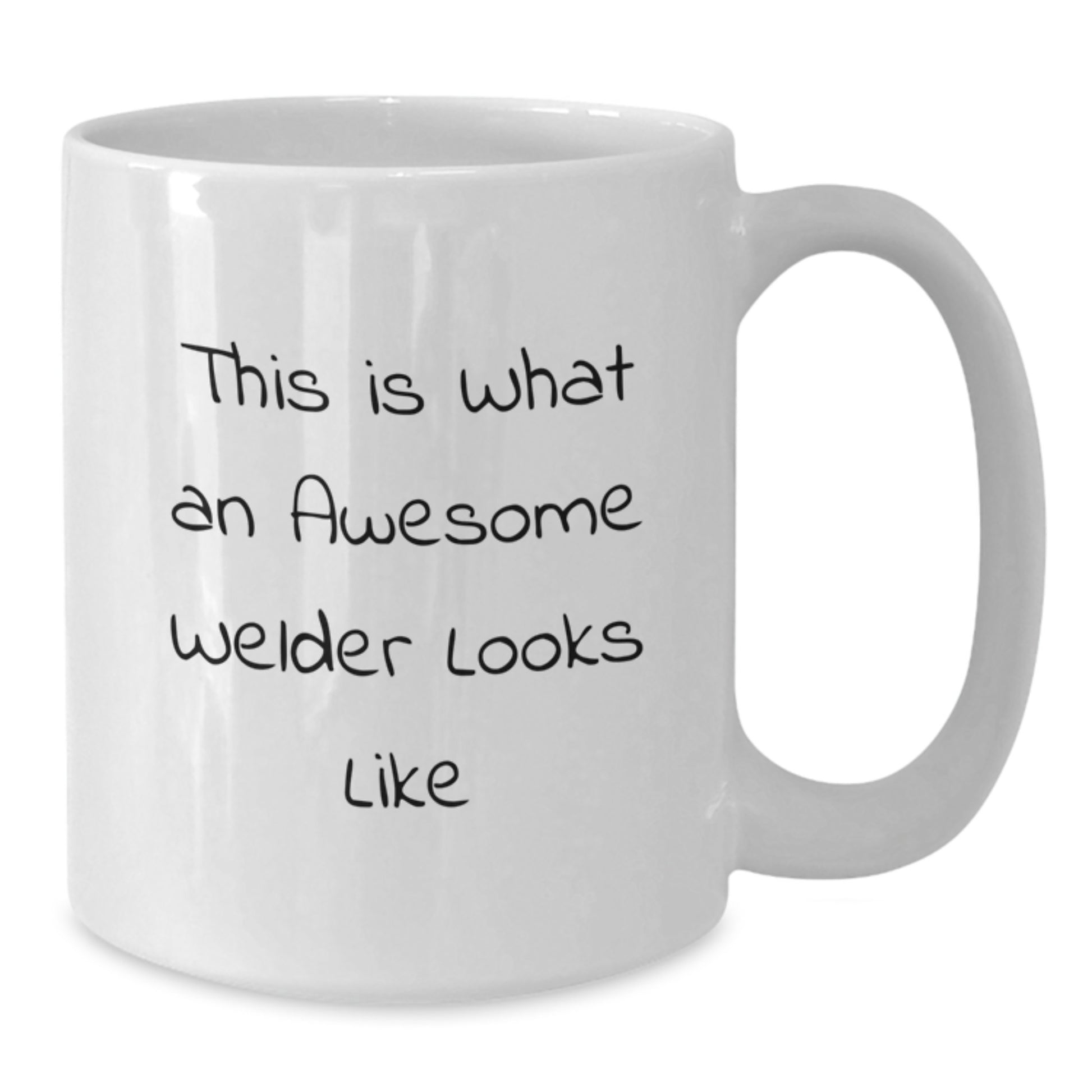 Welder Gifts for Him or Her - Funny White Coffee Mug 'This Is What An Awesome Welder Looks Like' for Men or Women Friends Coworkers Family - Additional