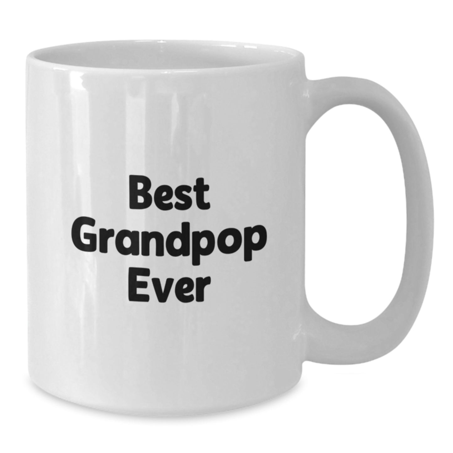 Funny Grandpop Gifts for Men, White Coffee Mug Best Grandpop Ever, Christmas Unique Presents from Family - Additional