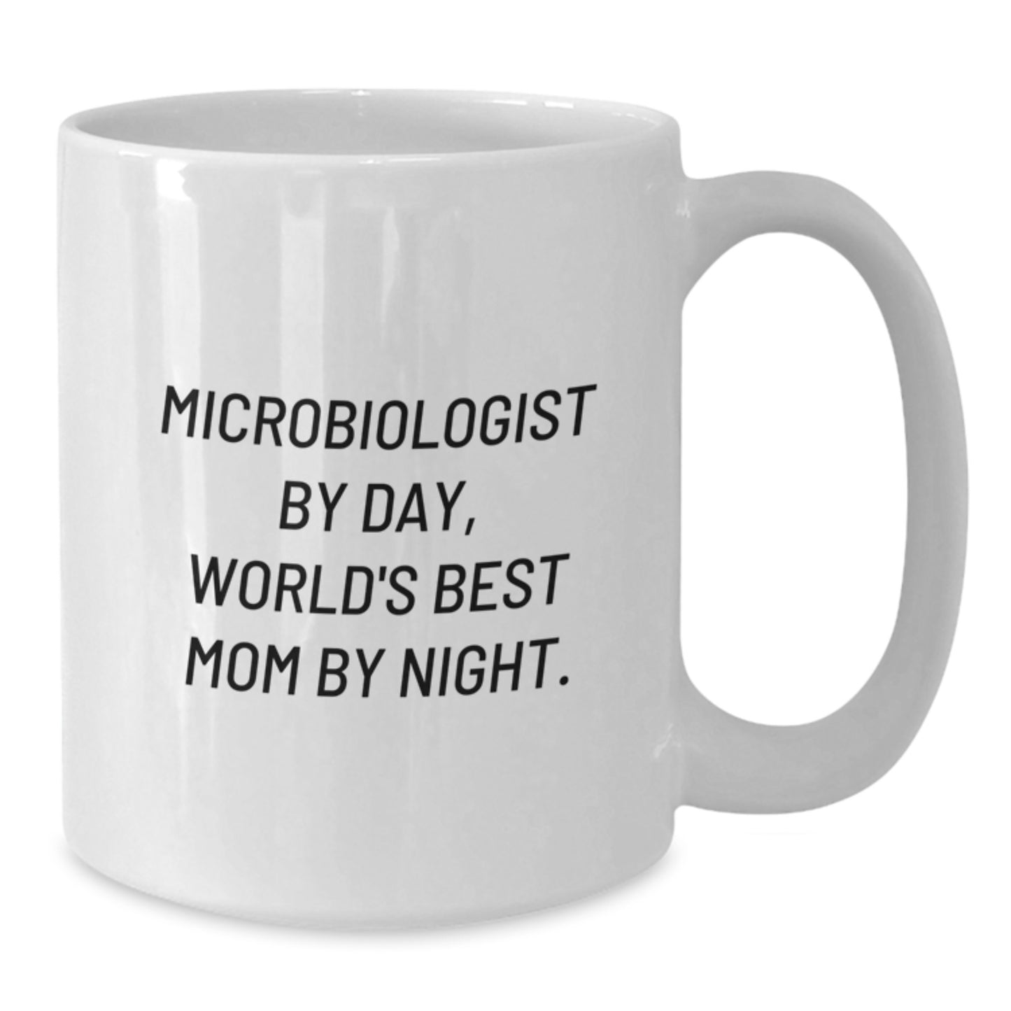 Funny Microbiologist Quote White Coffee Mugs Gifts from Men to Microbiologist Friends on Birthday, World's Best Mom By Night., Gifts for Microbiologist, Unique Birthday Unique Gifts from Family - Additional