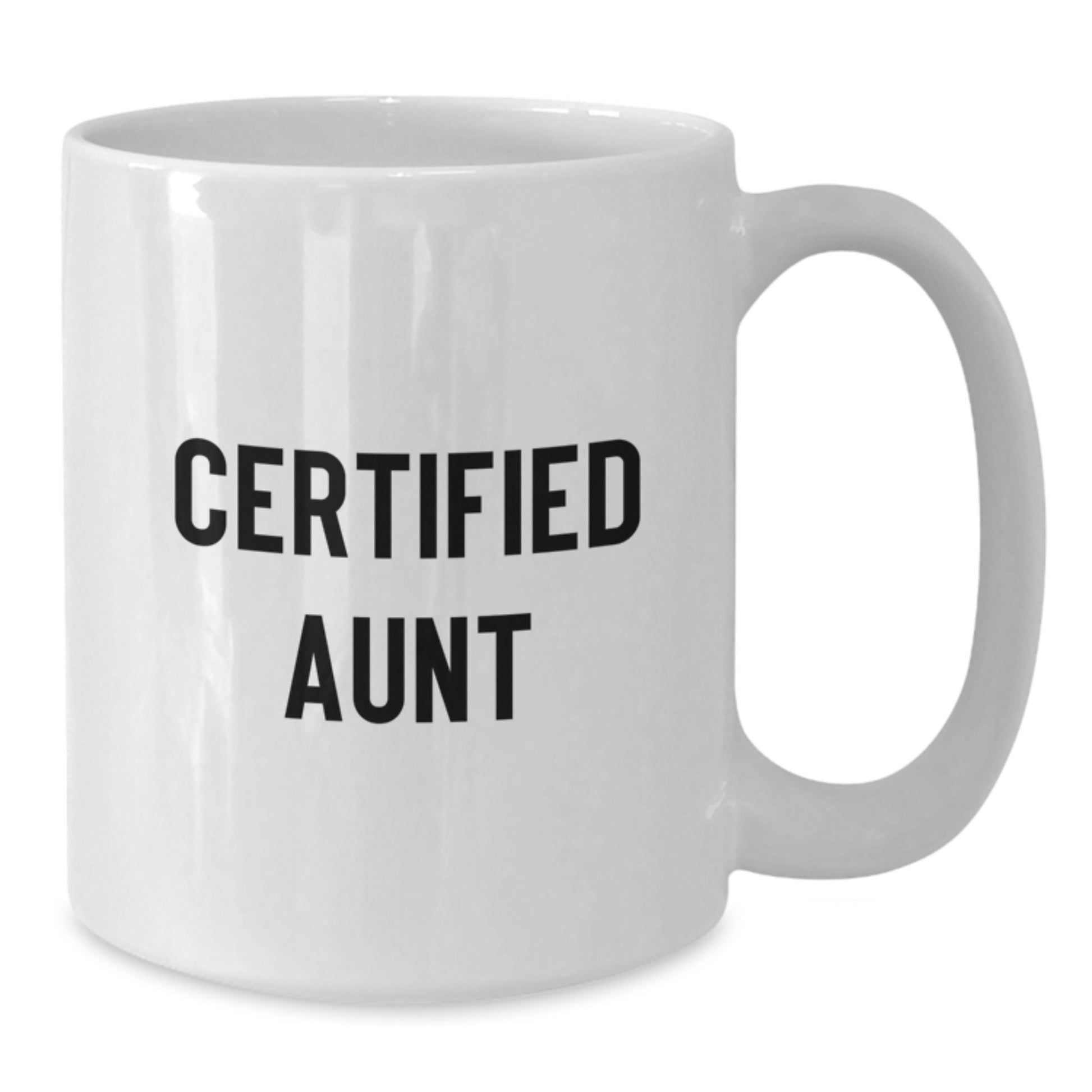 Funny Aunt Gifts White Coffee Mug Certified Aunt 'You're the Cream in My Coffee' Valentine's Unique Gifts from Men to Aunt - Additional