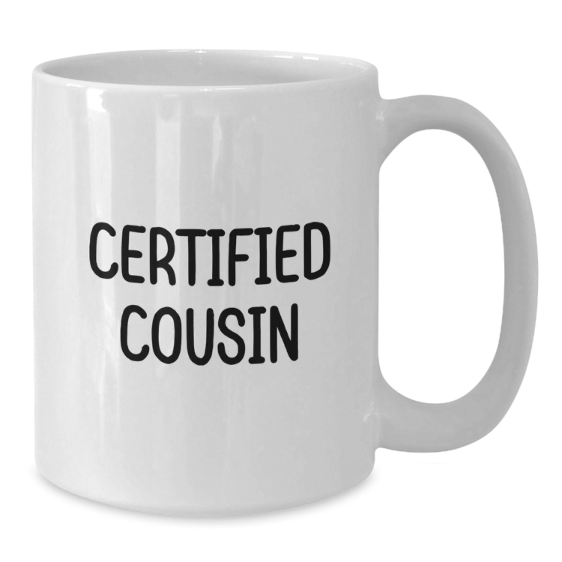 Funny Cousin Gifts, White Coffee Mug with 'Cousin is the Best' Quote, Gifts from Family for Cousin Men Women Friends - Additional