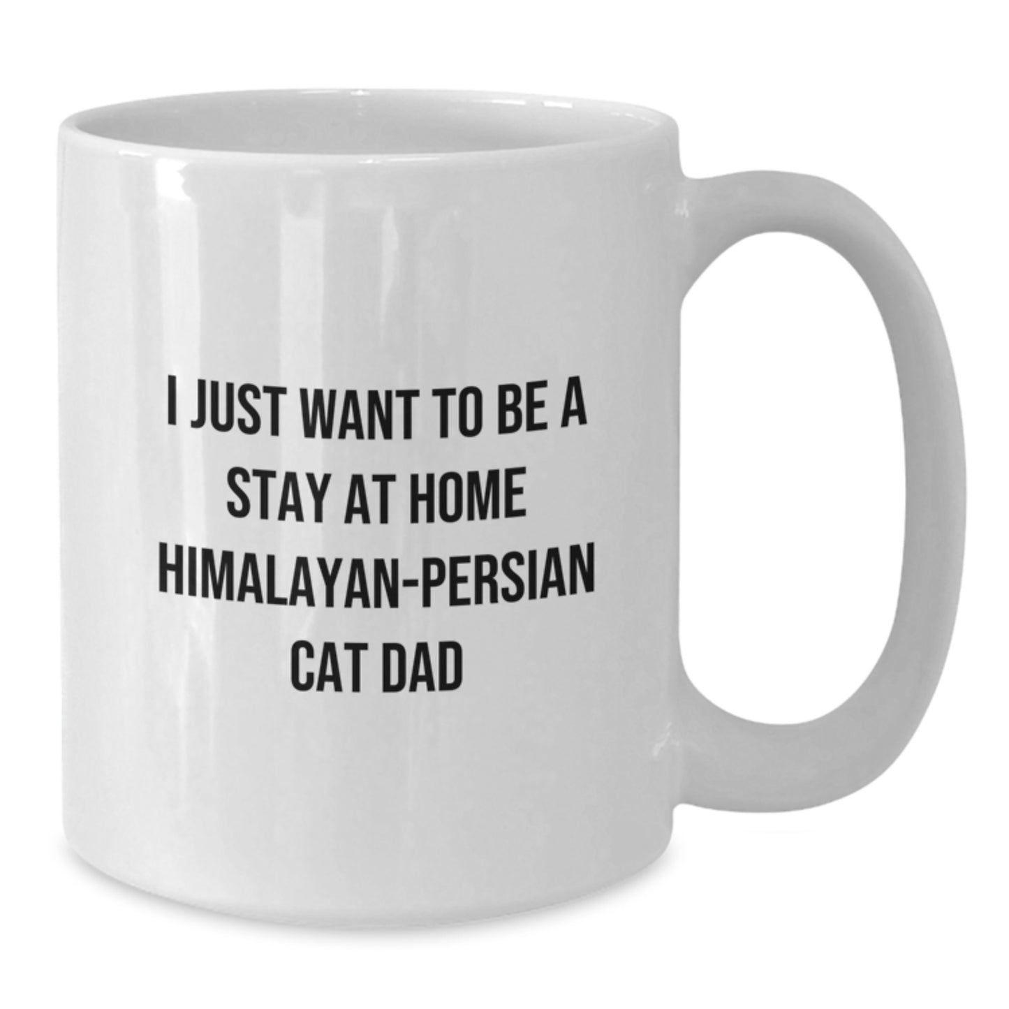 Himalayan-Persian Cat Lover Gifts from Dad to Men on Birthday Unique Mugs - I Just Want To Be A Stay At Home Himalayan-persian Cat Dad - Additional
