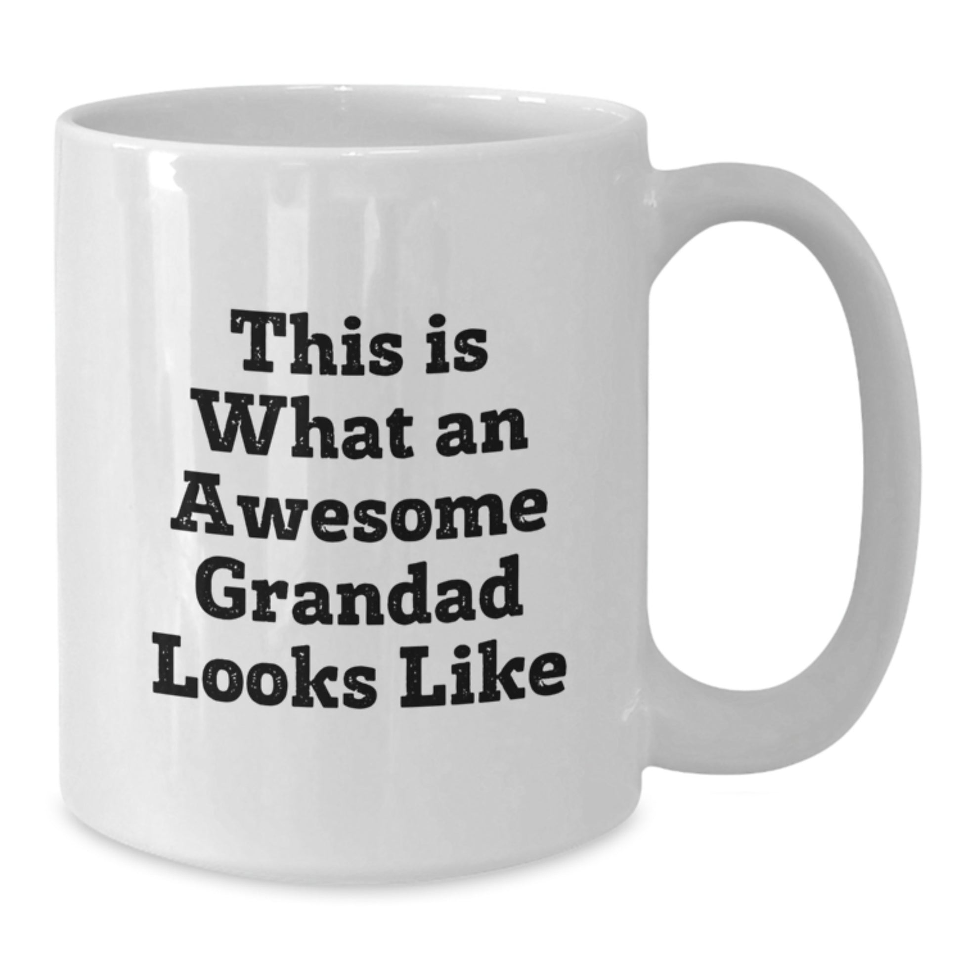 Grandad Gifts, Funny White Coffee Mugs, This Is What An Awesome Grandad Looks Like, Christmas Unique Gifts from Men to Grandad - Additional