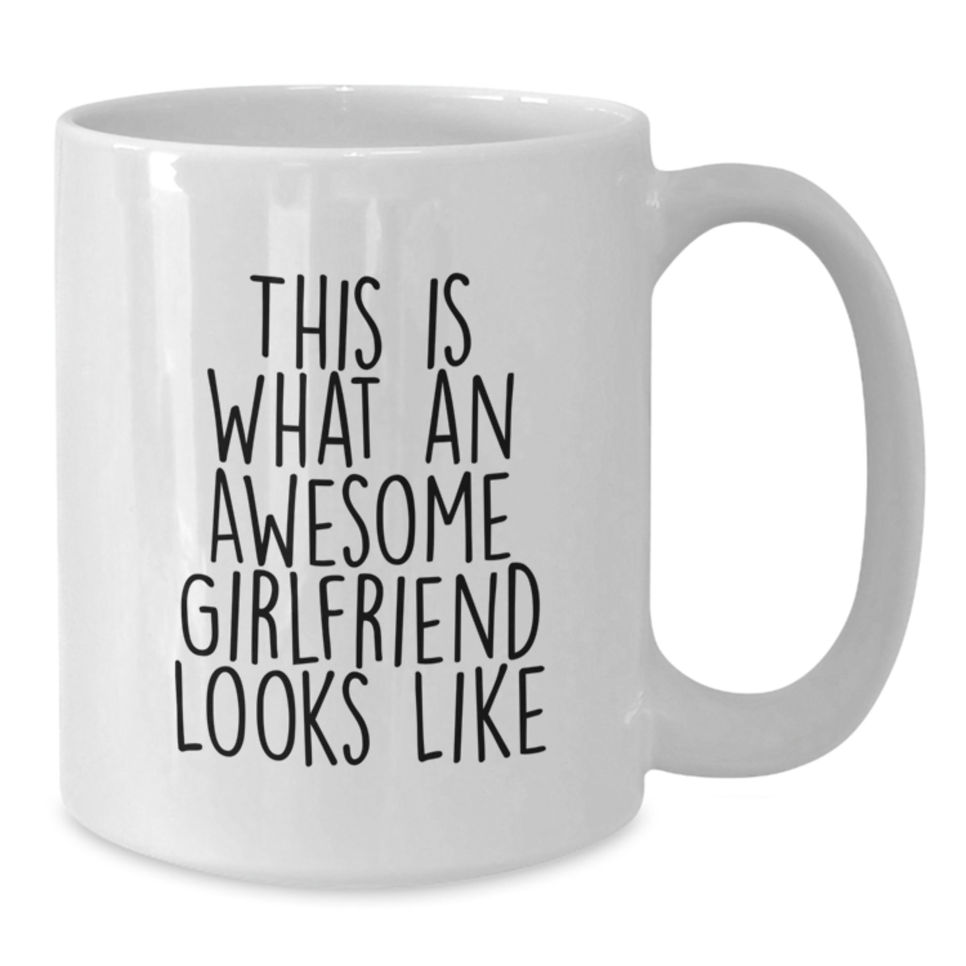 Funny Sweetheart Gifts from Men for Graduation, White Coffee Mug with Quote 'This Is What An Awesome Sweetheart Looks Like' - Additional