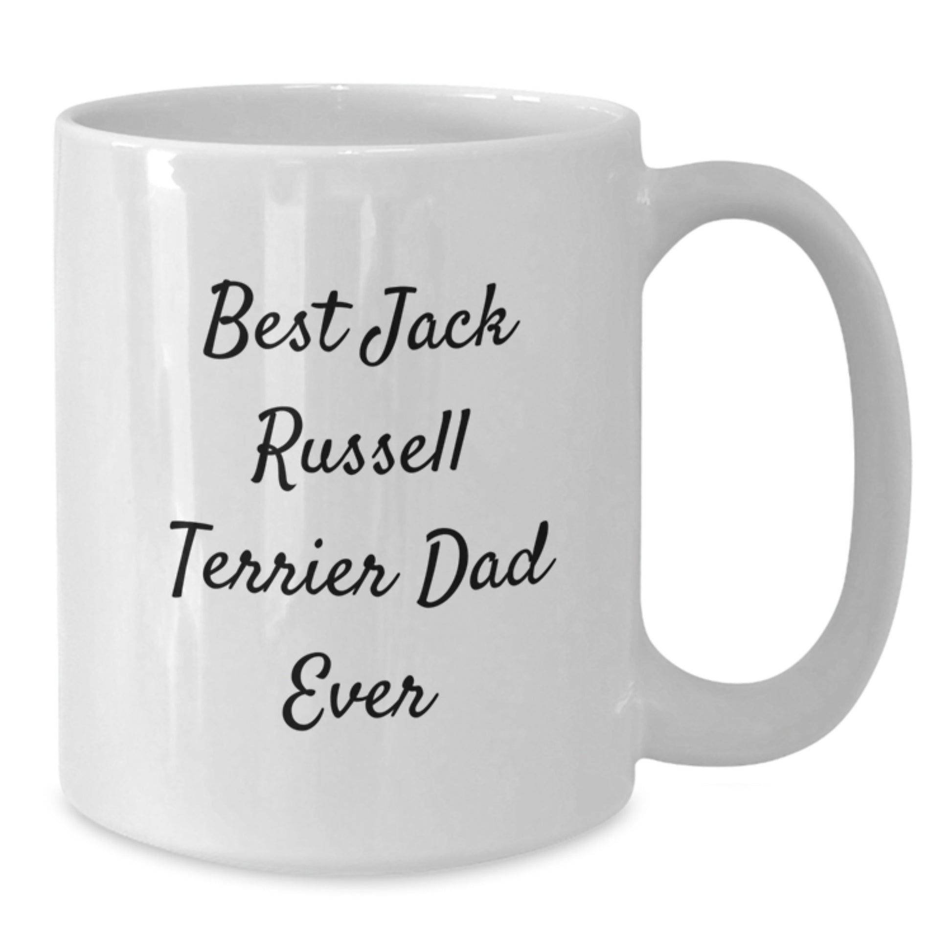 Funny Jack Russell Terrier Dad Ever White Coffee Mug Gifts from Men for Graduation Unique - Additional