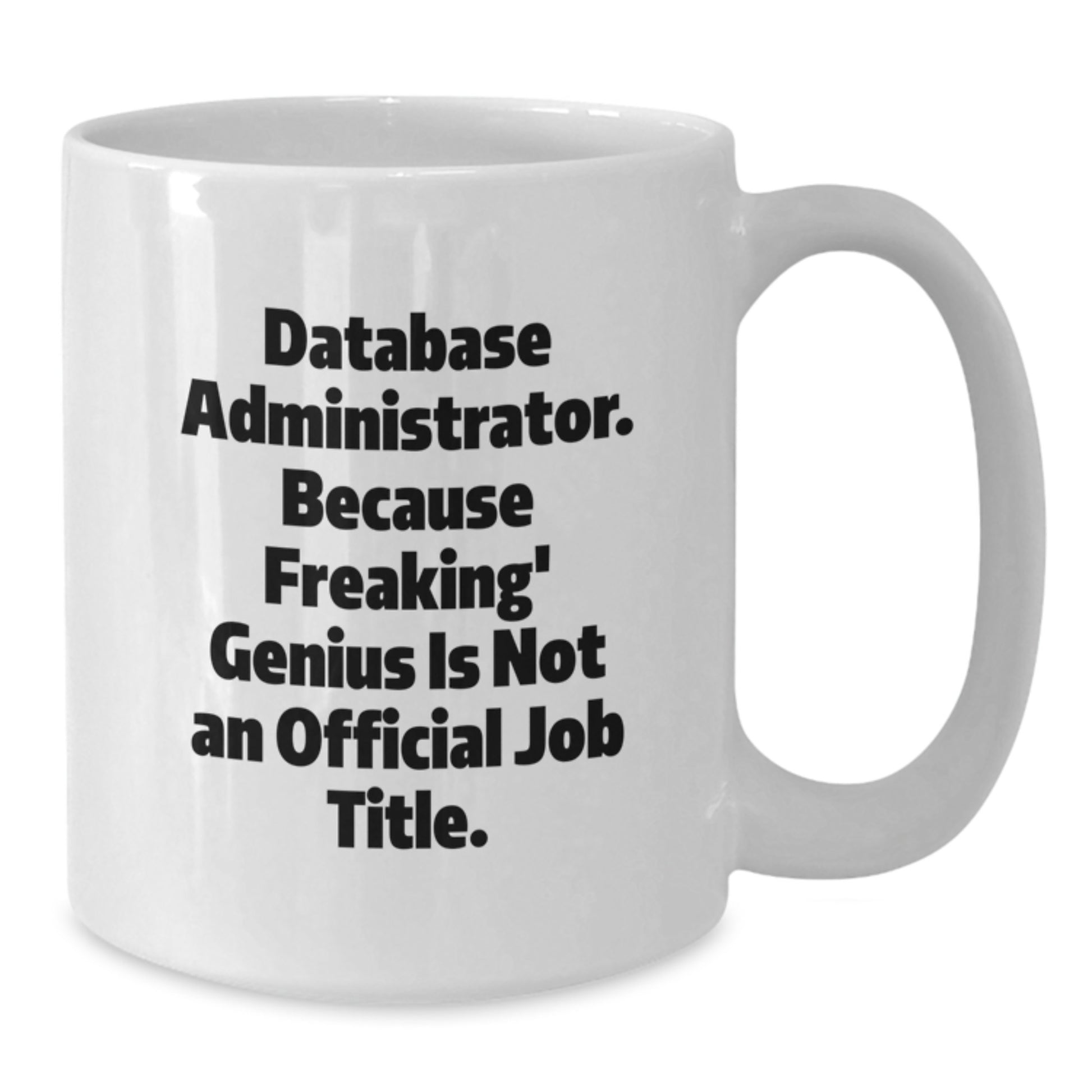 Funny Database Administrator Gifts from Men to Friends, A White Coffee Mug for Graduation Unique Gifts - Additional