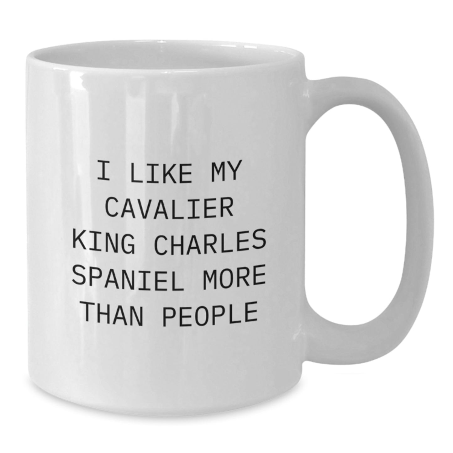 Funny Gifts for Cavalier King Charles Spaniel Dog Lovers - I Like My Cavalier King Charles Spaniel More Than People White Coffee Mug for Birthday - Additional