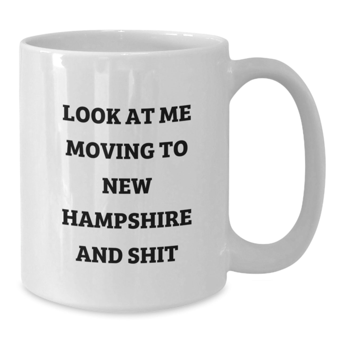 Funny New Hampshire White Coffee Mug Gifts from Friends for Moving to New Hampshire on Valentine's - Additional