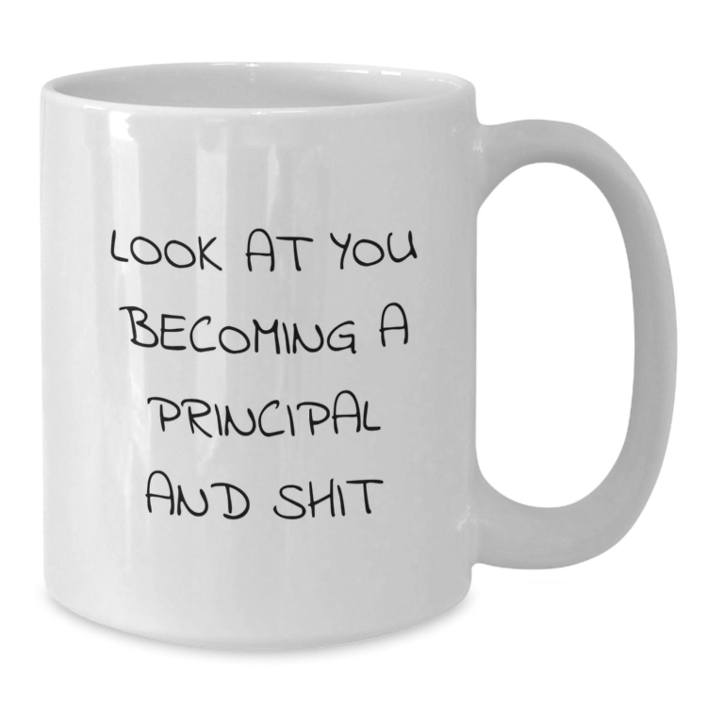 Funny Principal Gifts - White Coffee Mug for Him or Her - Unique Graduation Unique Gifts from Friends, Family, or Coworkers to Principal - Additional