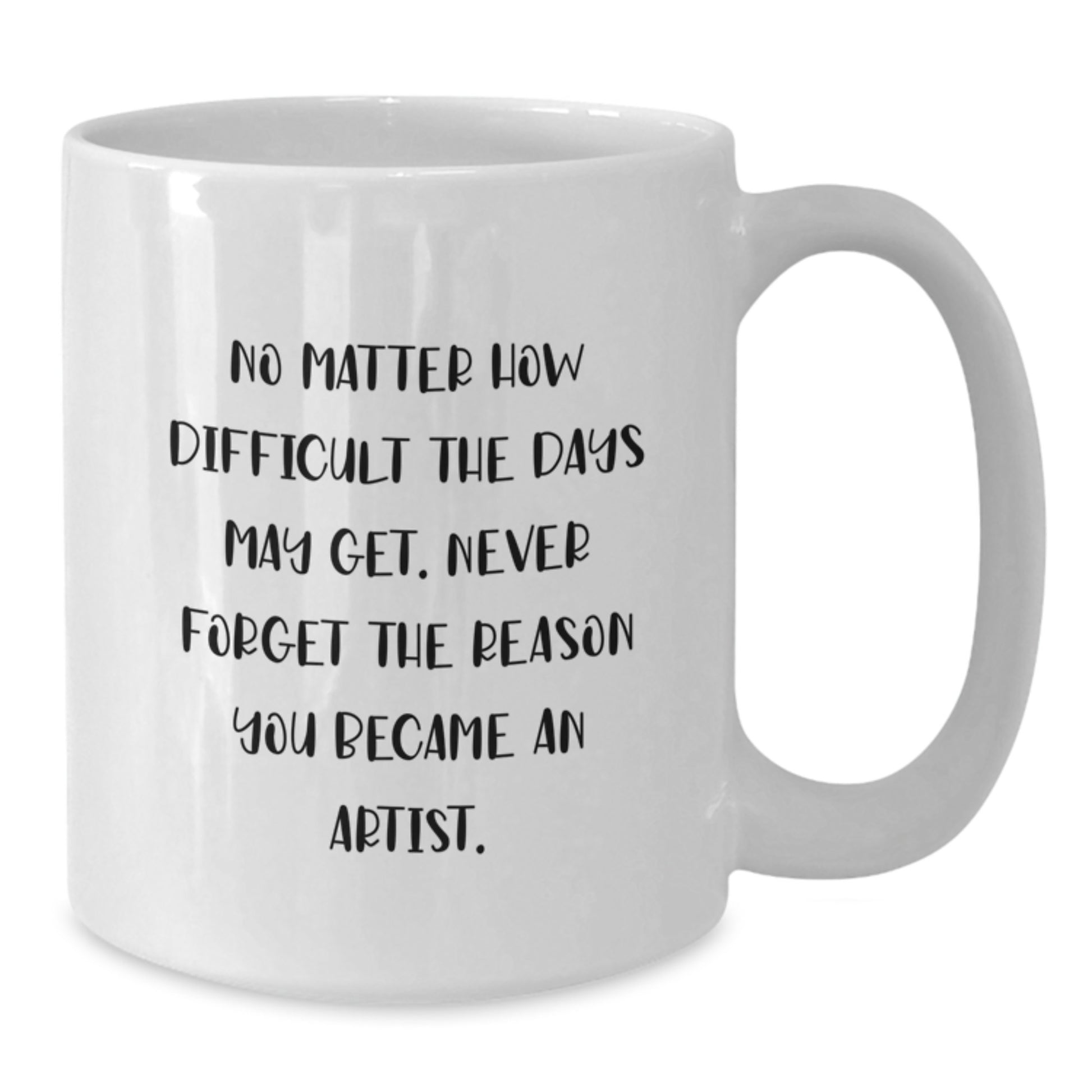Artist Inspirational Quotes Funny White Coffee Mug Gifts from Family to Graduation - Additional