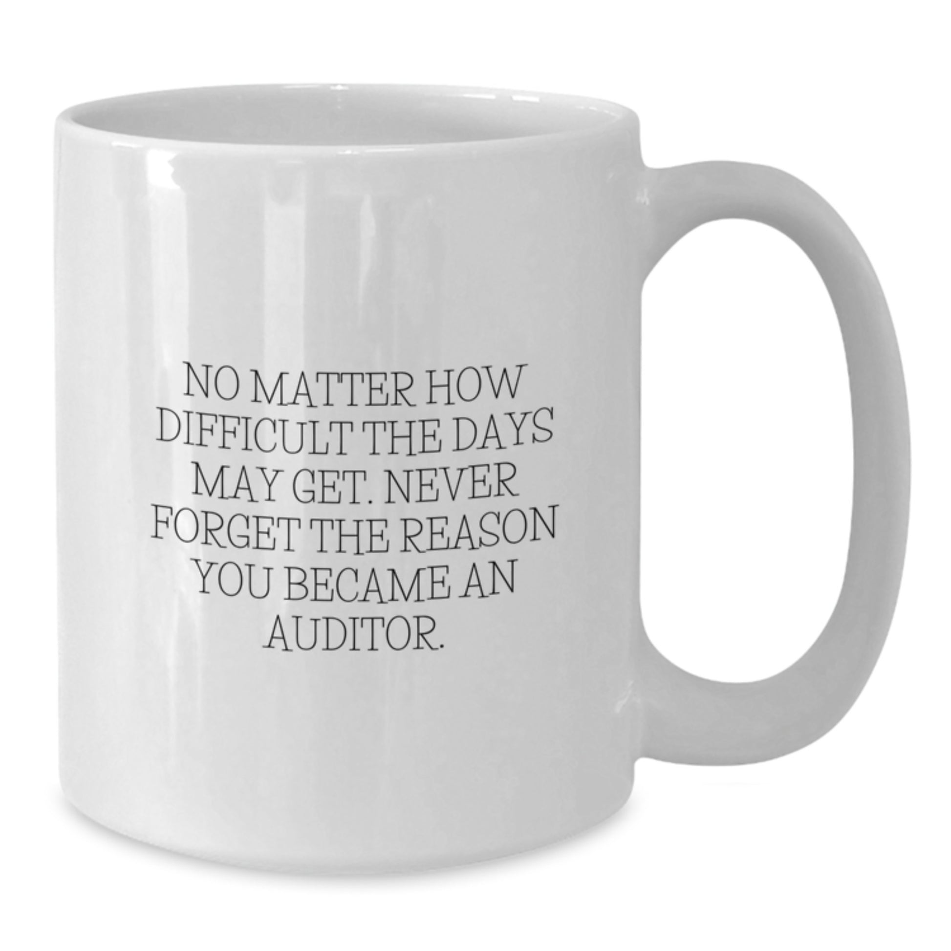 Funny Auditor Quote Gifts from Friends or Family for Men or Women Graduation Unique Mug - Additional