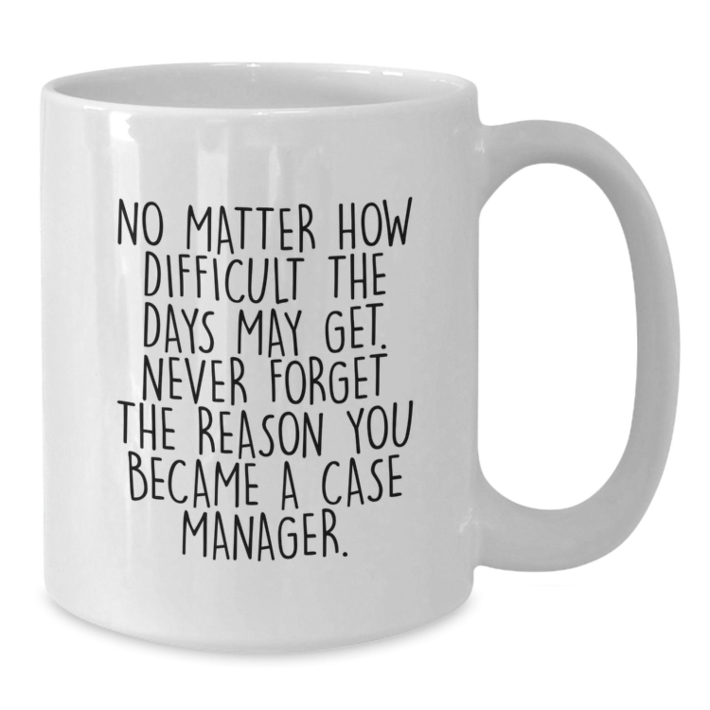 Funny Inspirational Gifts from Friends and Family to Case Manager Graduation Unique White Coffee Mugs - Additional