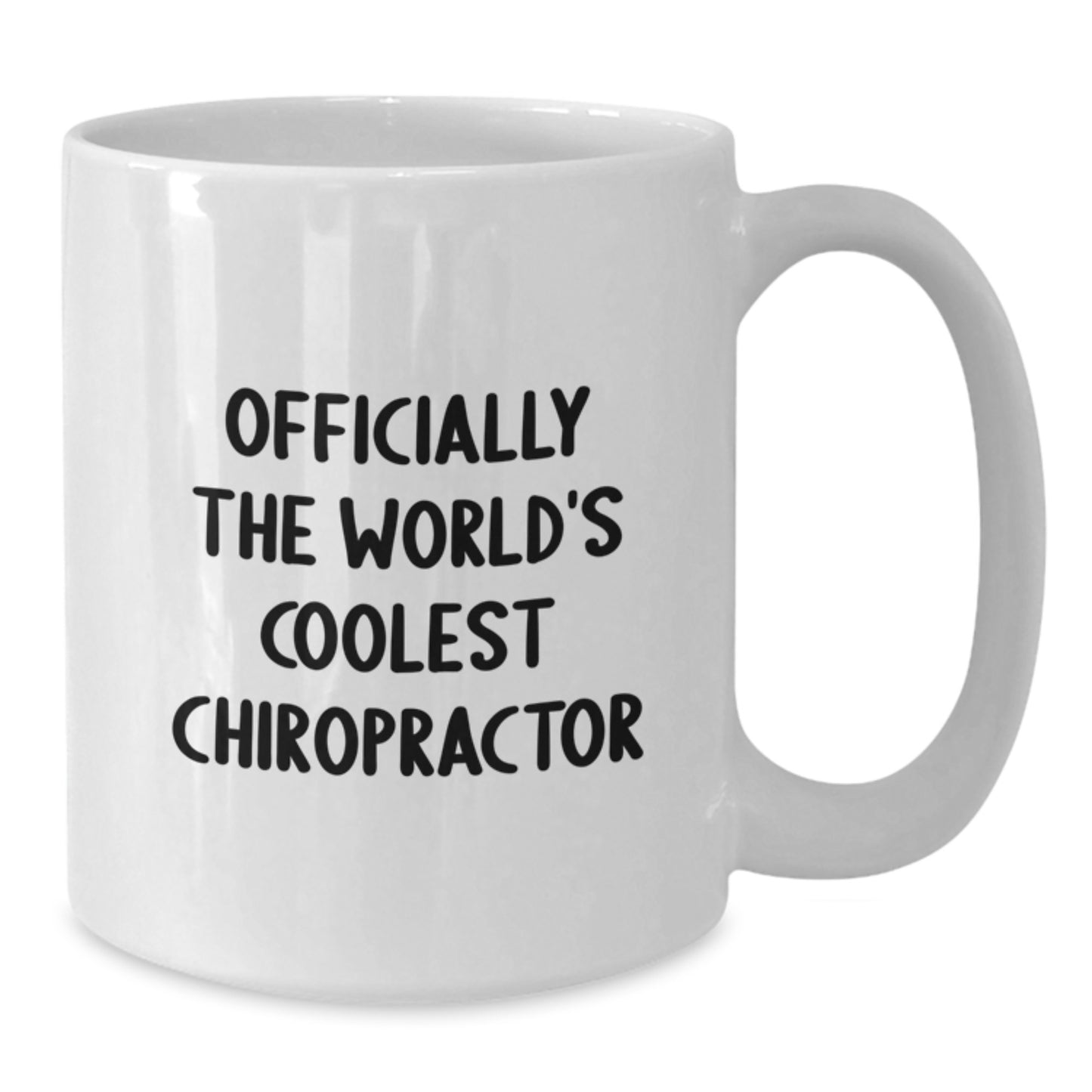 Funny Gifts from Friends - 'Officially The World's Coolest Chiropractor' White Coffee Mug for Him or Her, Chiropractor Christmas Unique Gifts, White Coffee Mug Chiropractor - Additional