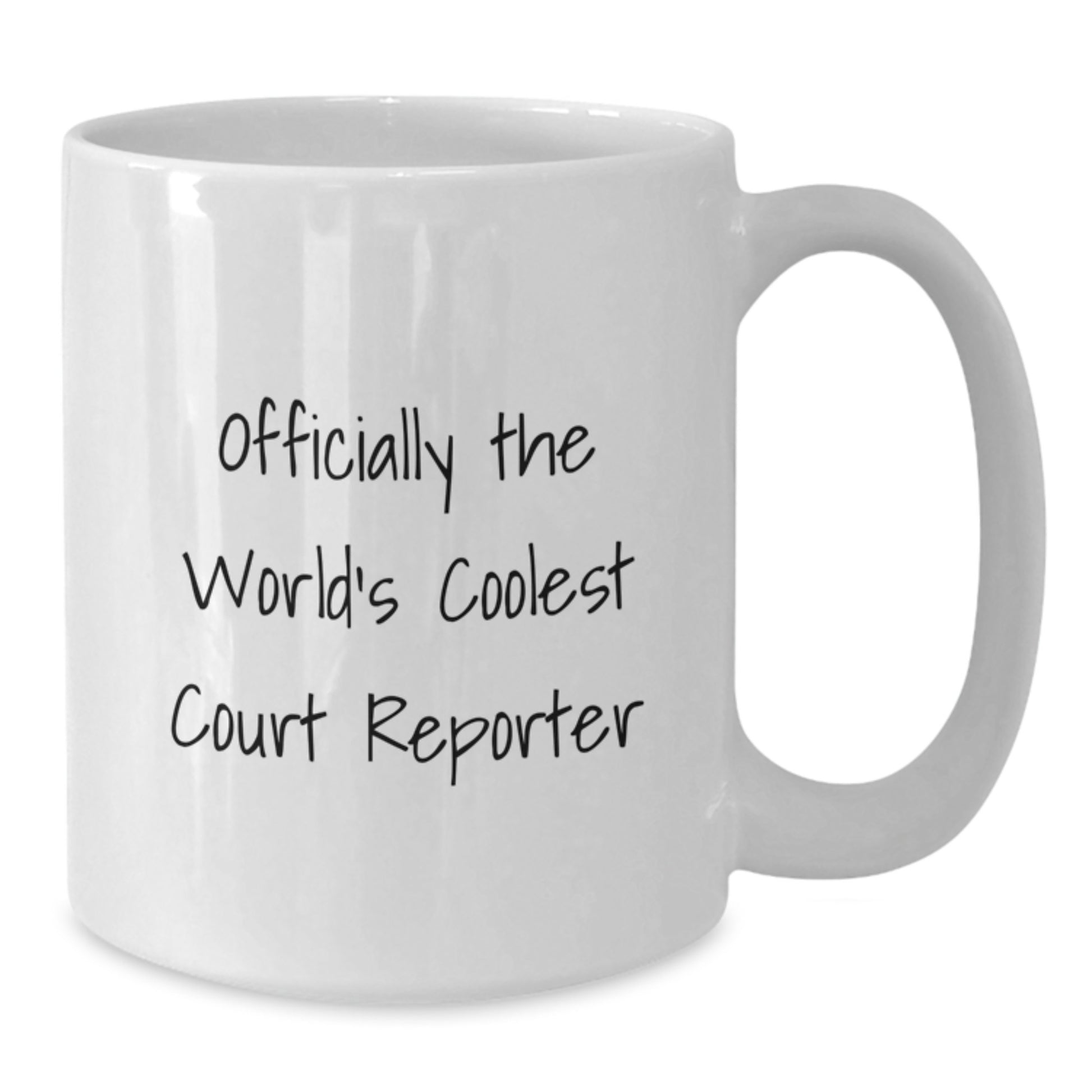 Quirky Court Reporter Humor White Coffee Mug Gifts for Men from Family - The World's Coolest Court Reporter, Funny Quote, Valentine's Unique - Additional
