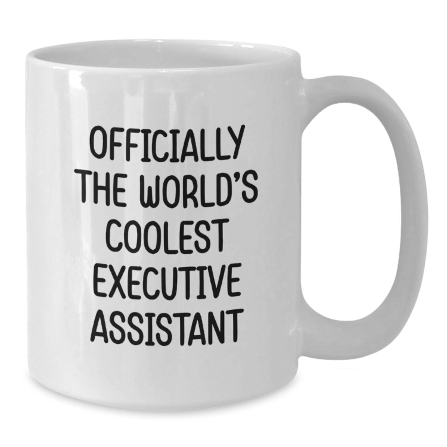 Funny Executive Assistant Gifts for Men from Coworkers, White Coffee Mug, 'Officially The World's Coolest Executive Assistant' - Additional