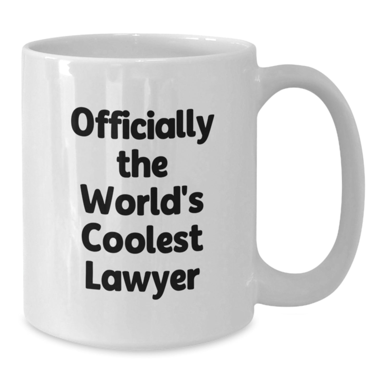 Funny Lawyer Gifts from Friends for Men Graduation Unique Mugs - Officially The World's Coolest Lawyer White Coffee Mug - Additional