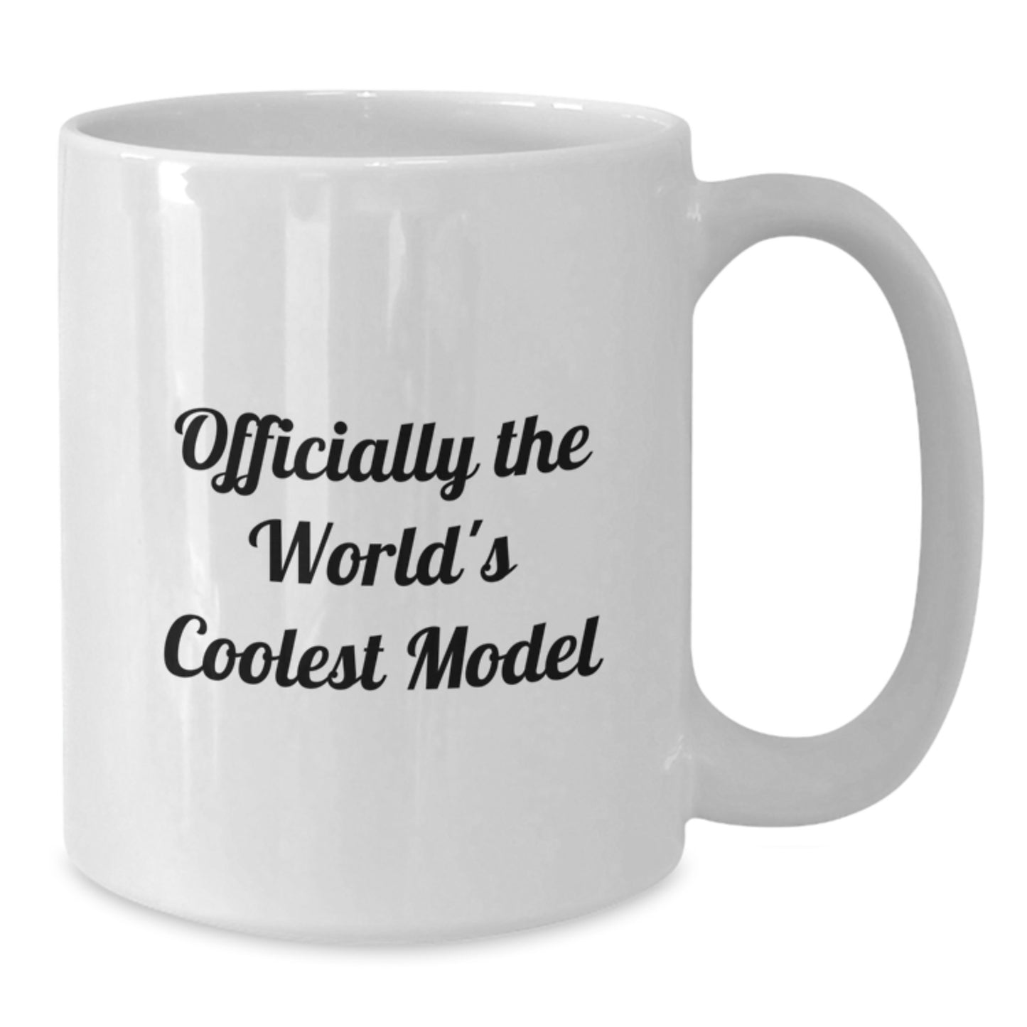 Funny Model Gifts for Him, Funny Graduation Unique Gifts, The World's Coolest Model White Coffee Mug - Additional
