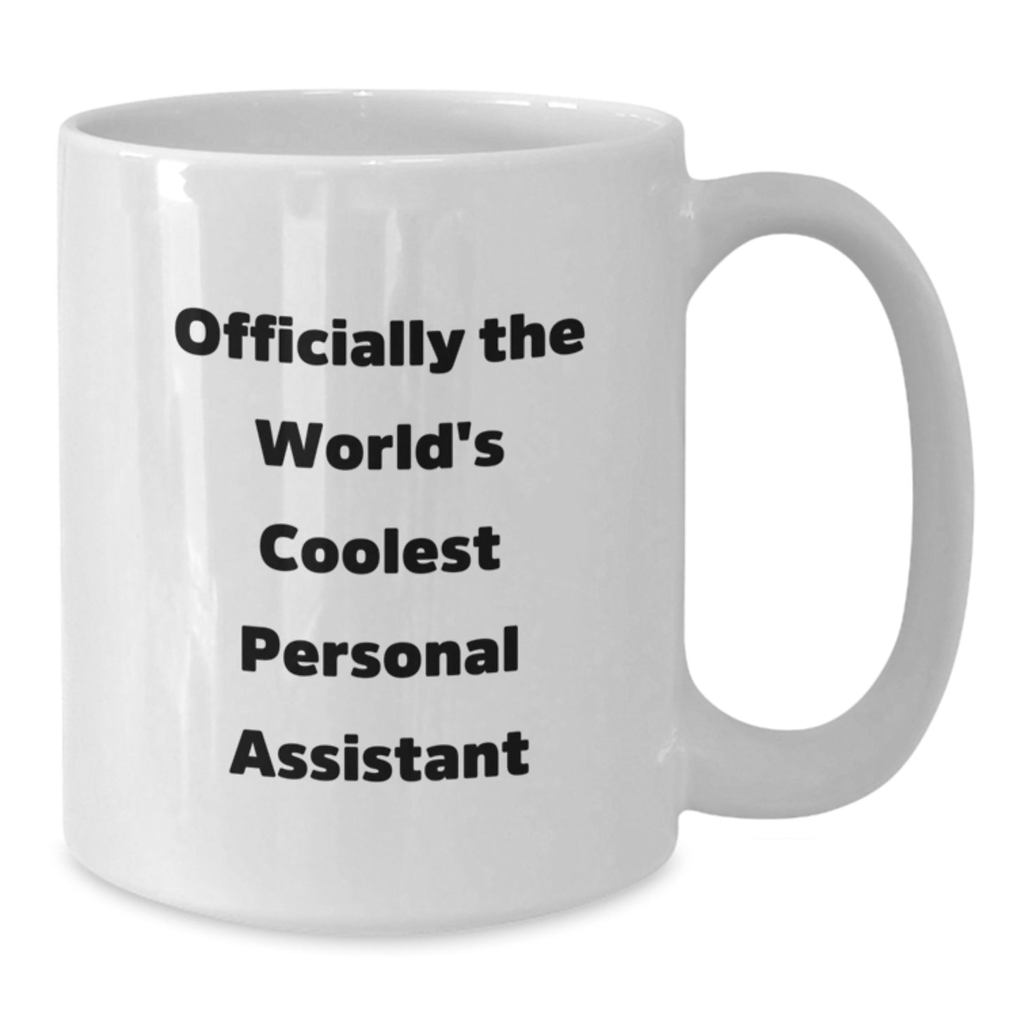 Funny Gifts from Friends to Personal Assistant, Officially The World's Coolest Personal Assistant Quote, White Coffee Mug, Birthday Unique Gifts - Additional