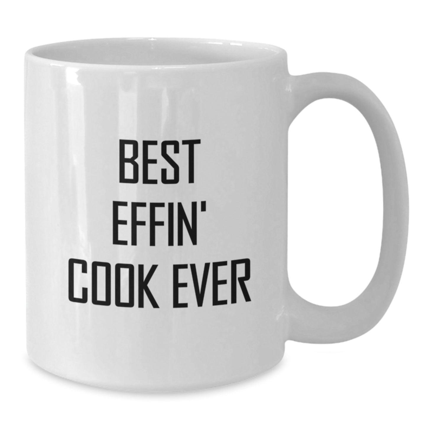 Funny Cook Quote White Coffee Mugs Gifts for the Best Effin' Cook Ever Unique Graduation Presents from Family Friends - Additional