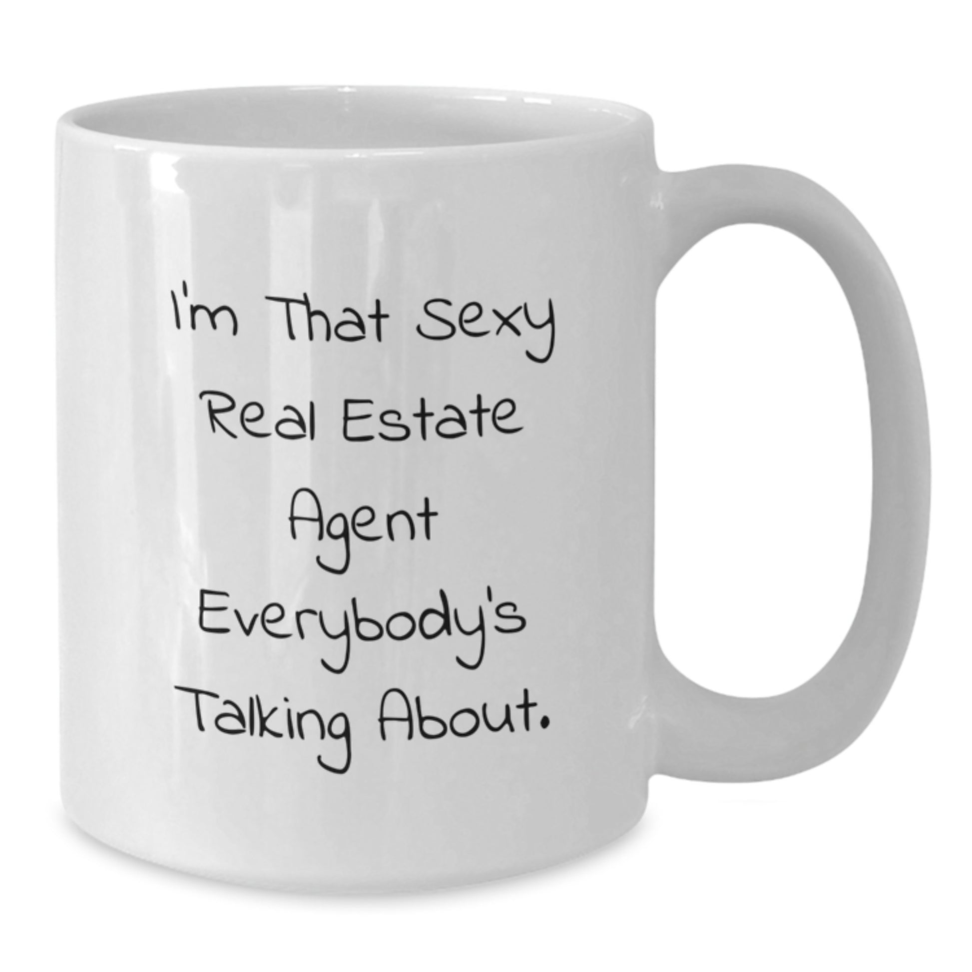 Funny Real Estate Agent Gifts, I'm That Sexy Mug for Real Estate Agents, White Ceramic Christmas Unique Gifts from Friends - Additional