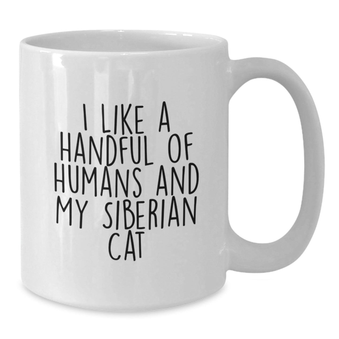 Funny Siberian Cat Lover Gifts from Friends for Siberian Cat Christmas Unique Presents - White Ceramic Coffee Mug - Additional