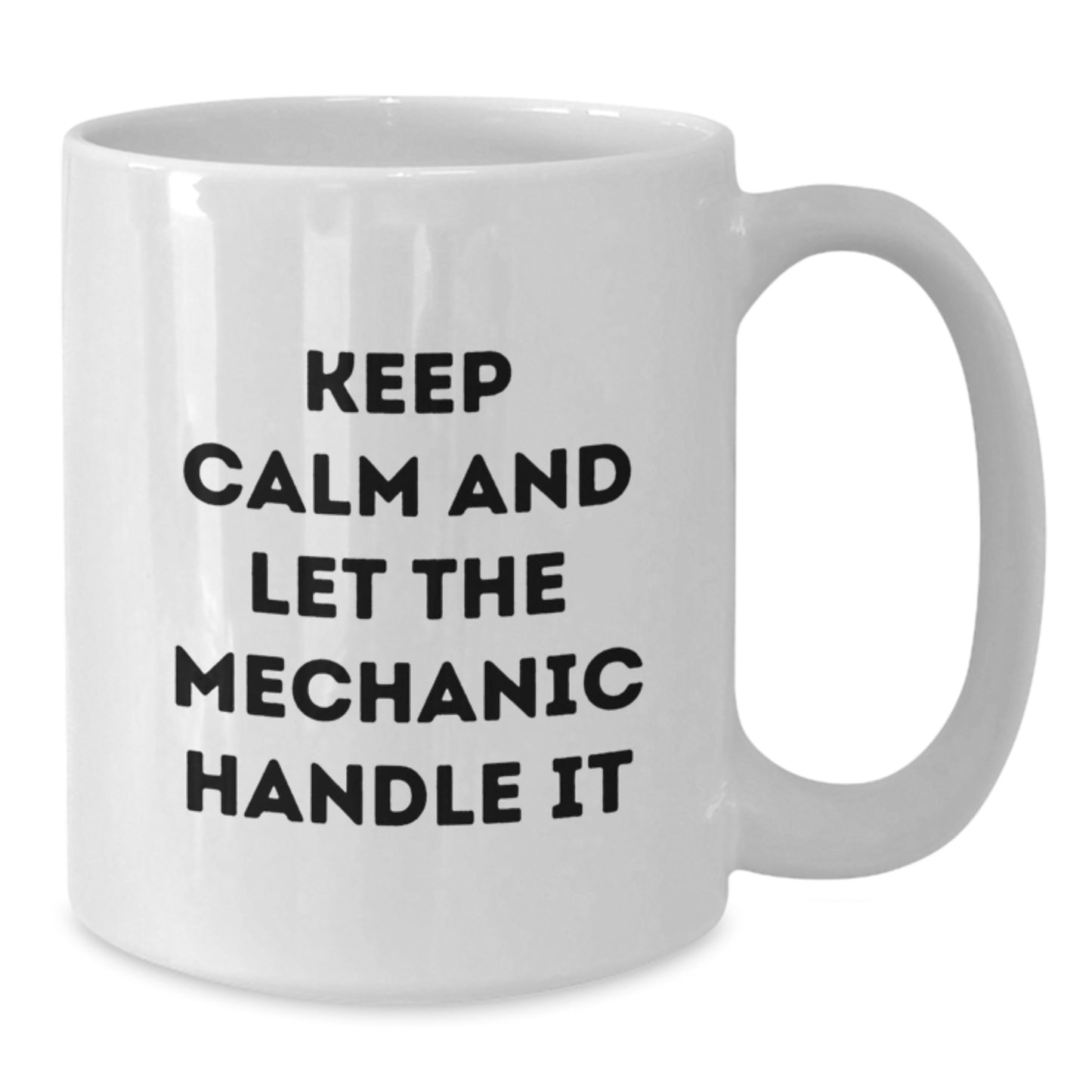 Funny Mechanic Gifts for Him, Keep Calm and Let the Mechanic Handle It White Coffee Mug, Gifts from Men to Mechanic Friends and Coworkers, Christmas Unique Presents - Additional