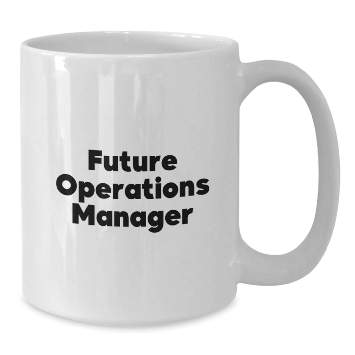 Funny Operations Manager Quote White Coffee Mug, Unique Gifts from Family to Future Operations Manager, White Ceramic 11oz or 15oz Capacity - Additional